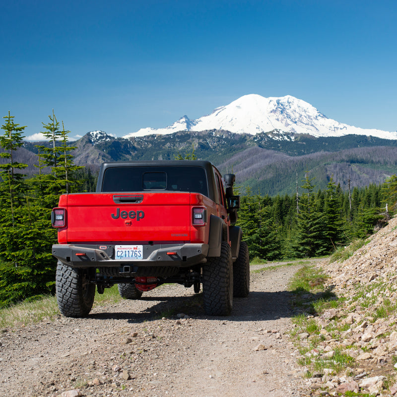 ARB Gladiator rear bumper lower tube rear angle