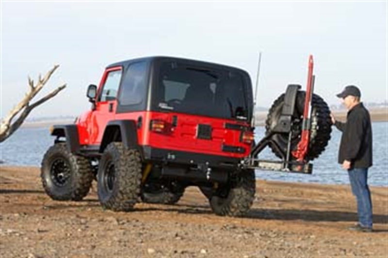 ARB Wrangler TJ rear bar — 900kg rated tow point detail
