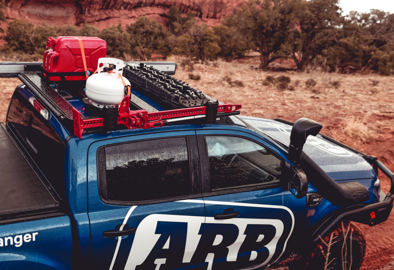 ARB BASE Rack 49x45 Mount Kit & Deflector — wind deflector detail