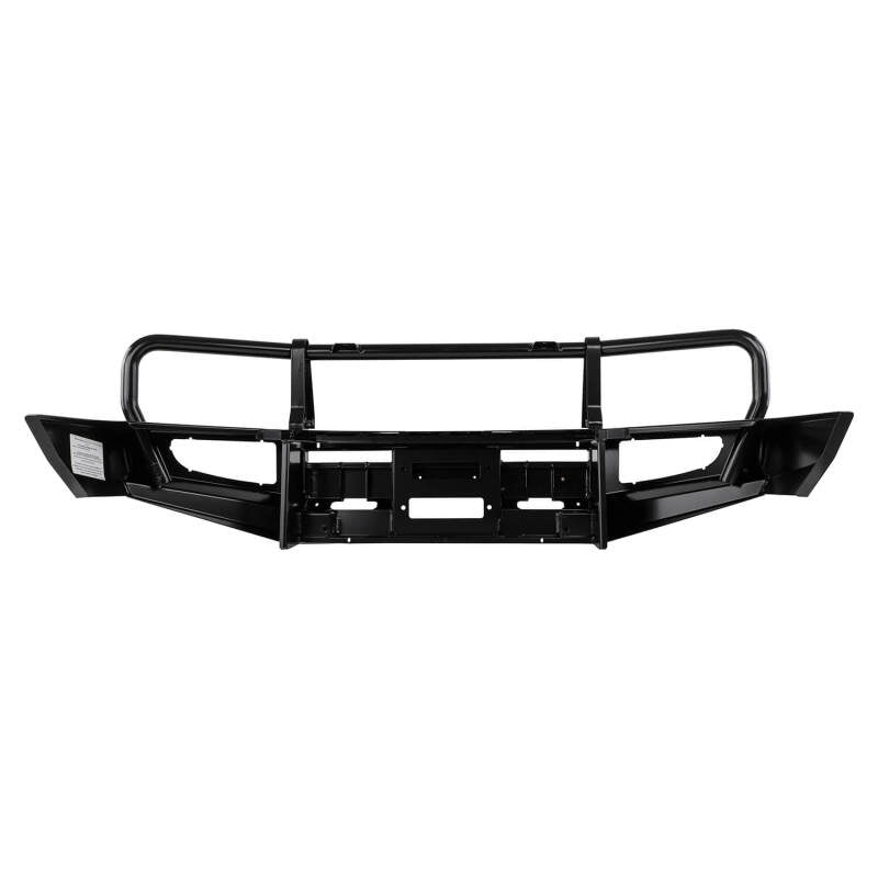 ARB Deluxe Winch Bull Bar fitted to Nissan Patrol GU, front angle