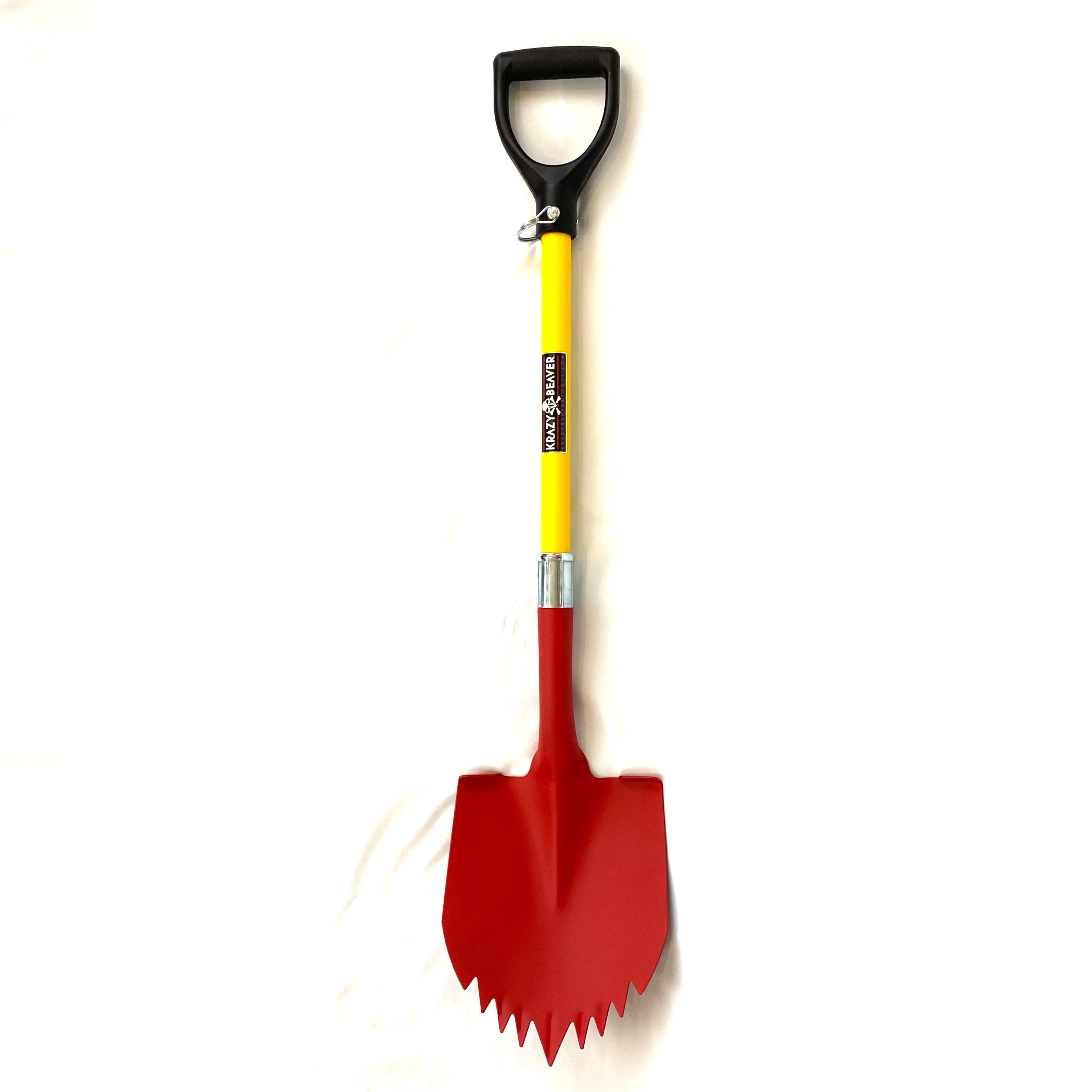 Krazy Beaver Shovel (Textured Red Head / Yellow Handle 45637) Recovery Gear, Camping gear, Shovel, Camping Krazy Beaver Tools- Overland Kitted