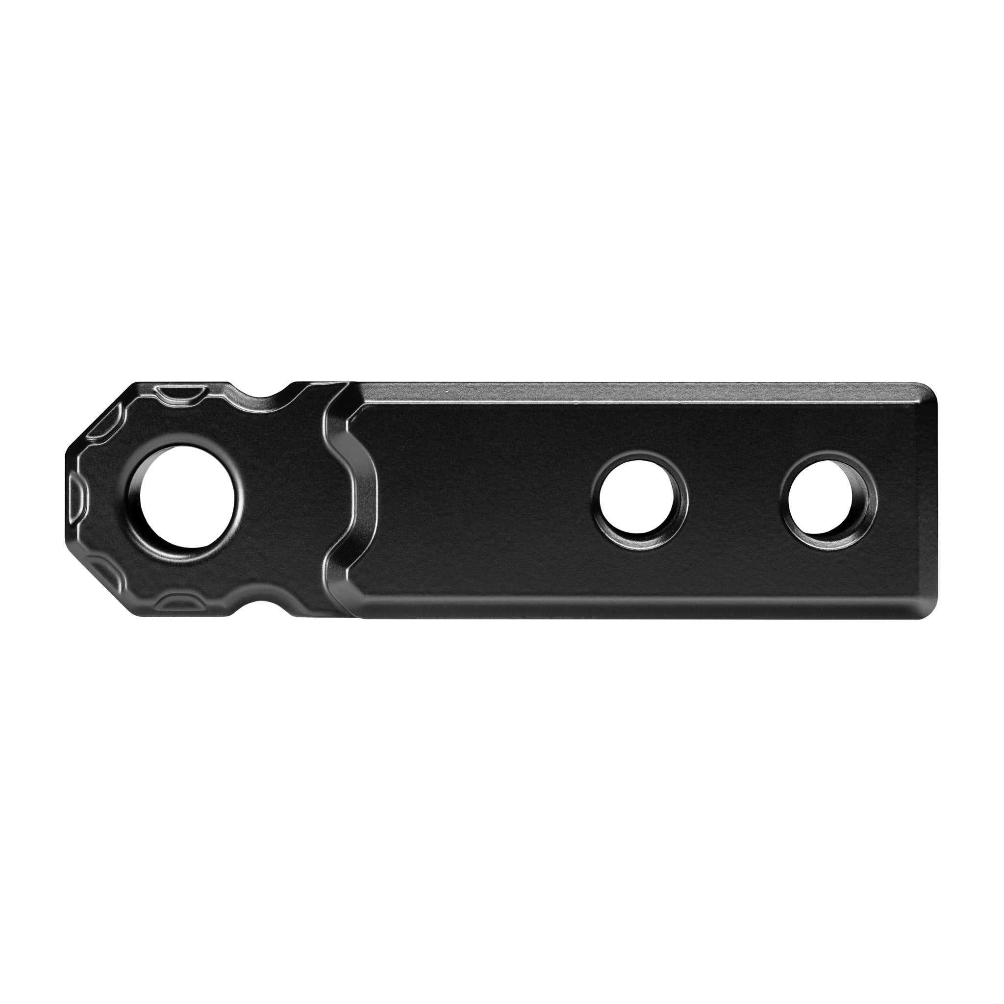 Black Agency 6 hitch shackle block, side profile