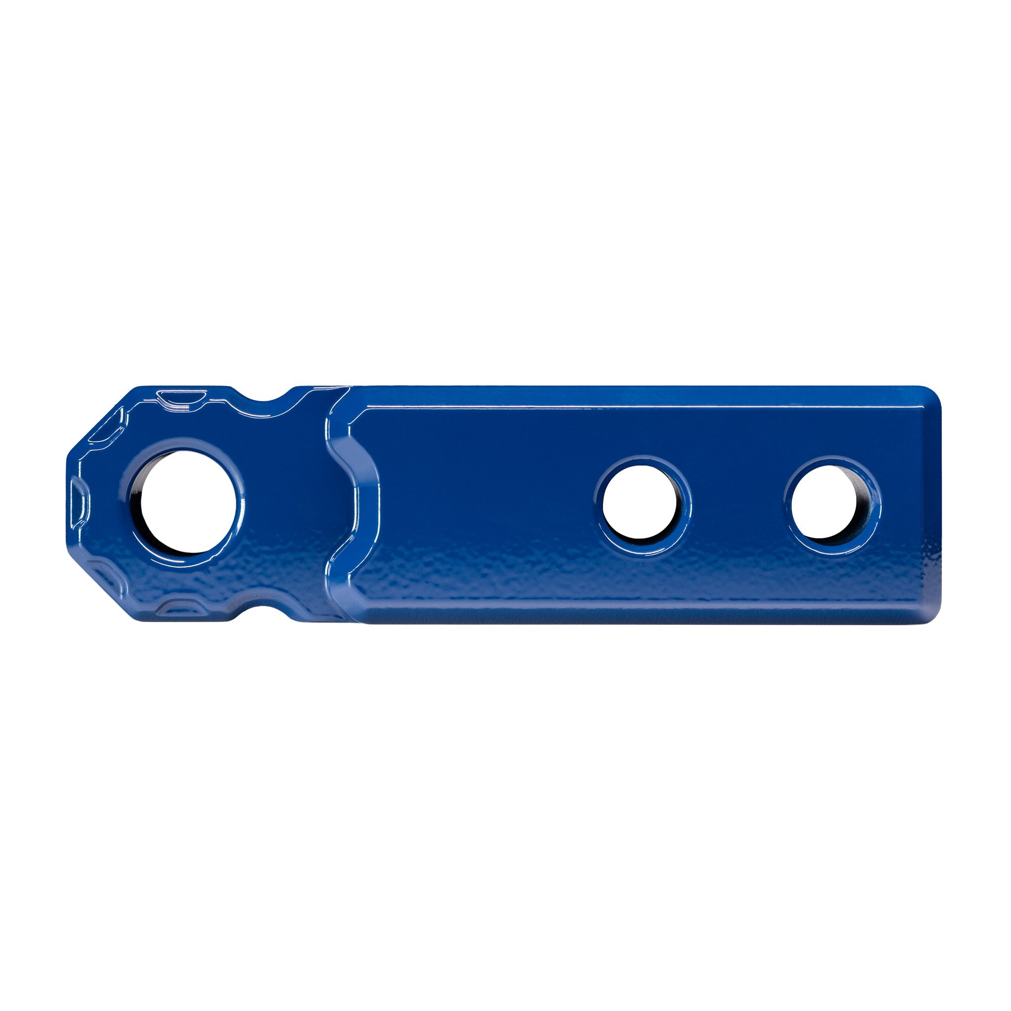 Blue Agency 6 hitch shackle block, side profile