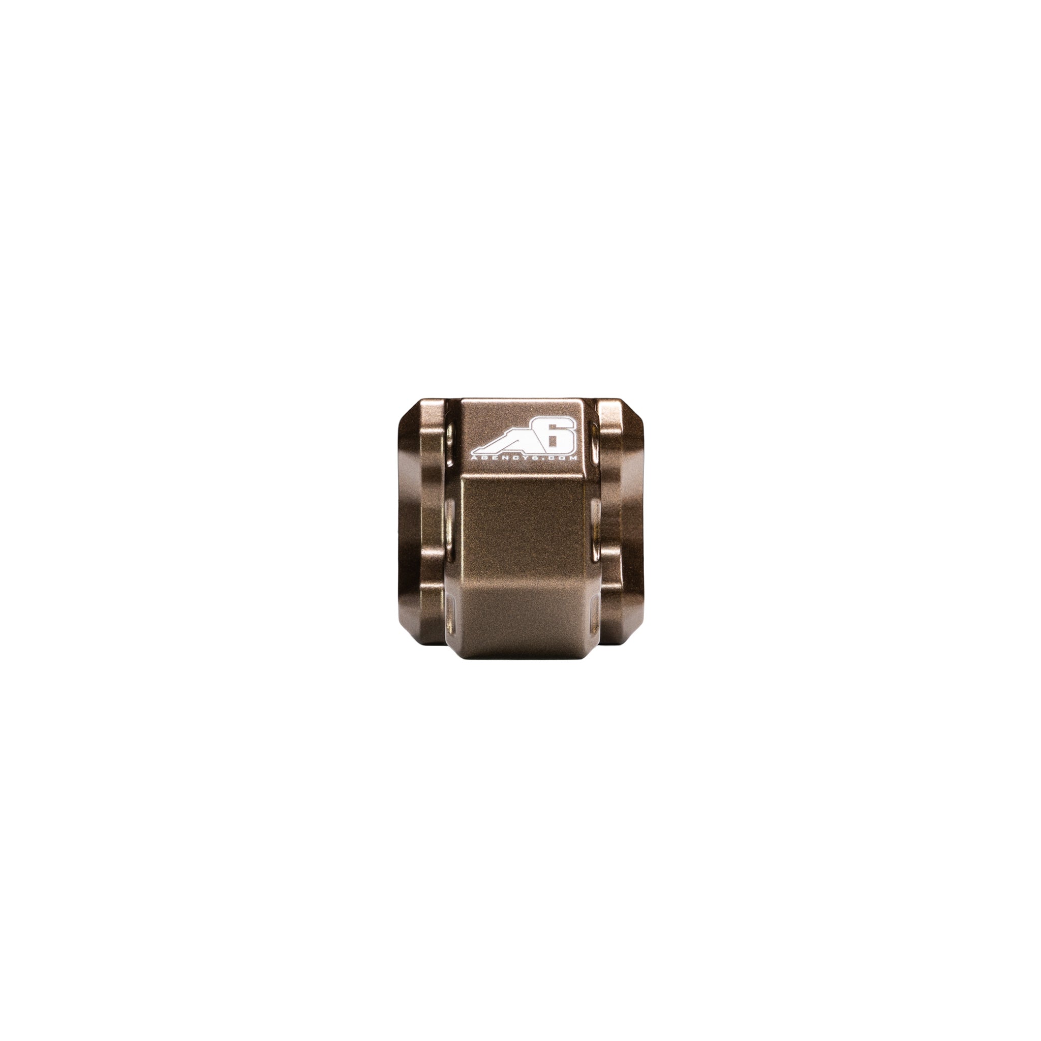 Bronze Agency 6 hitch shackle block, front profile