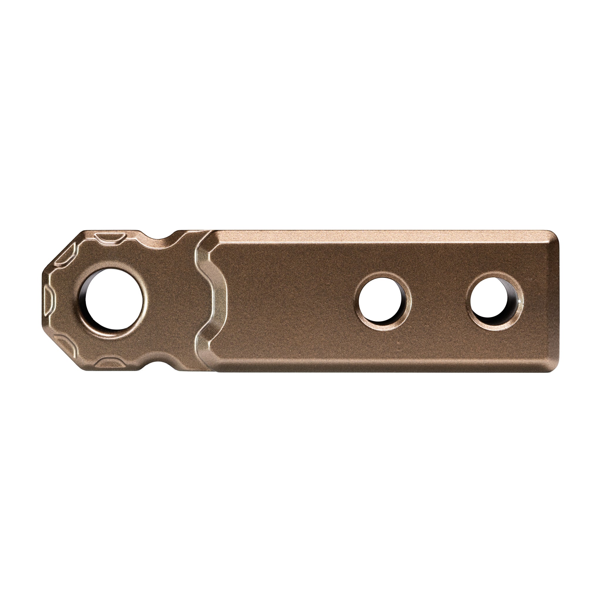Bronze Agency 6 hitch shackle block, side profile