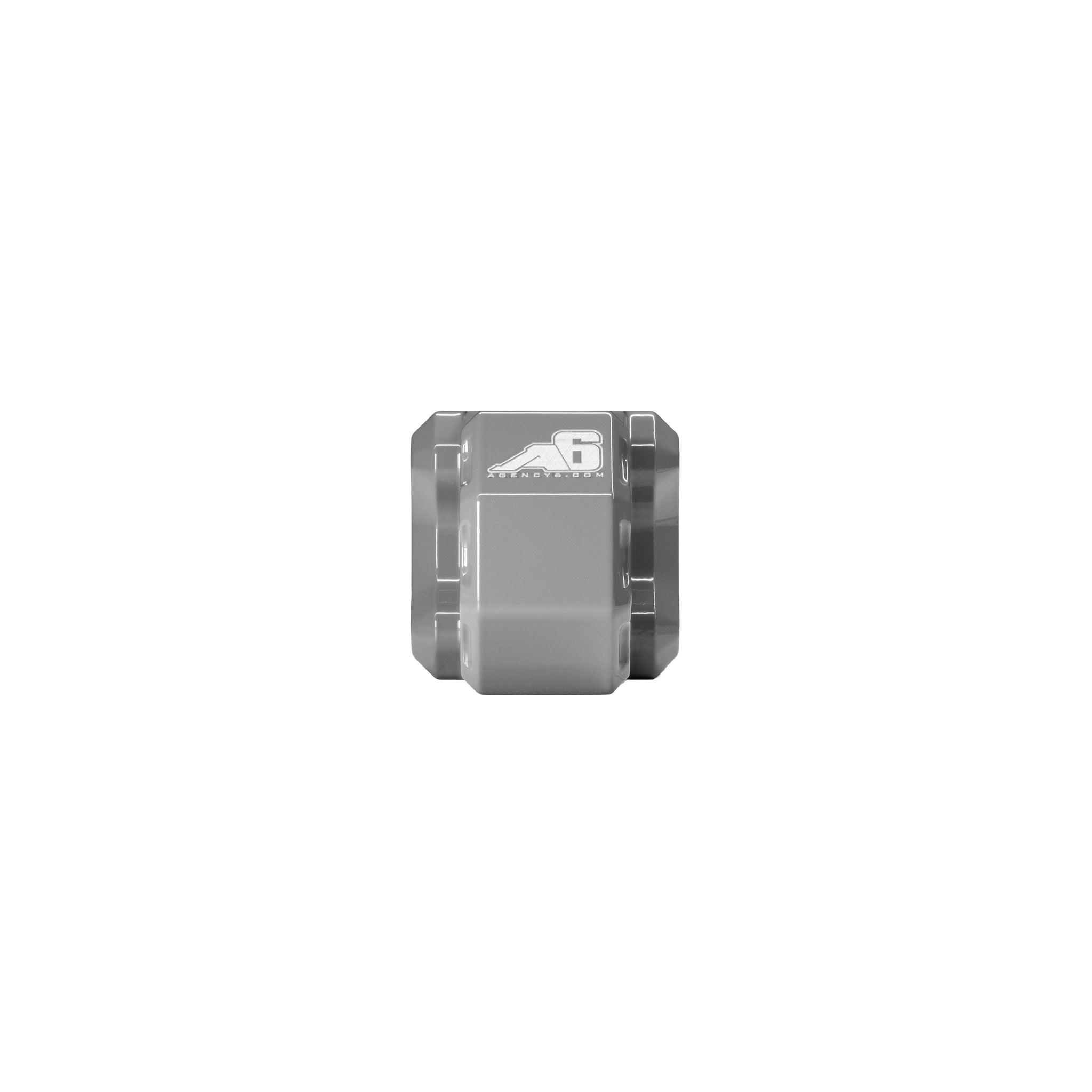 Earth grey Agency 6 hitch shackle block, front profile