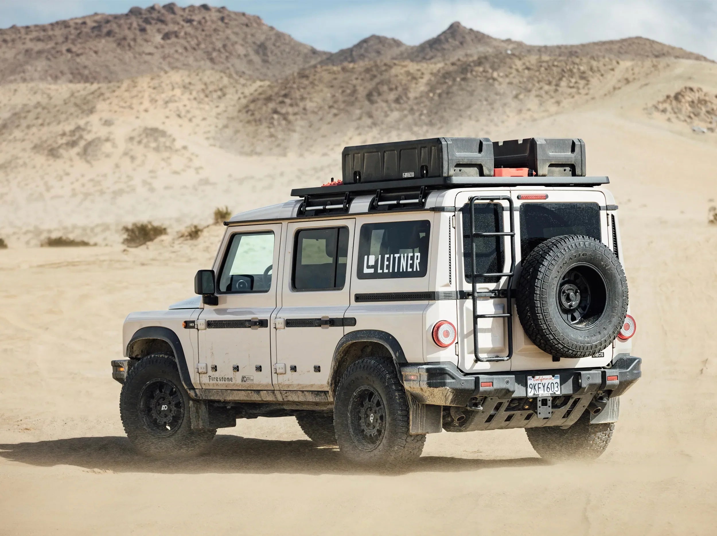 INEOS GRENADIER OFF ROADING WITH 3/4 ACS ROOF RACK MOUNTED 