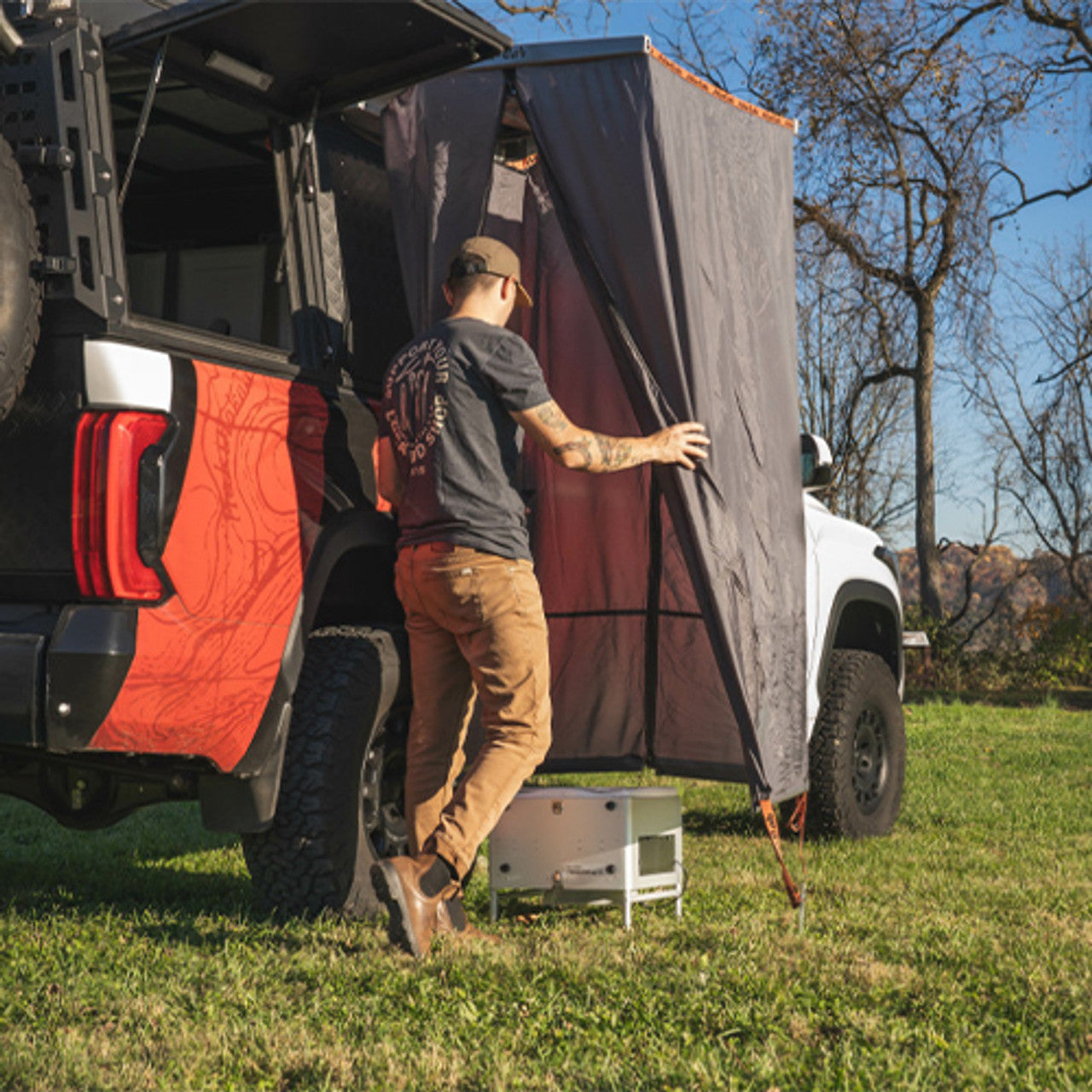 Shower Cube Vehicle shower Alu-Cab- Overland Kitted