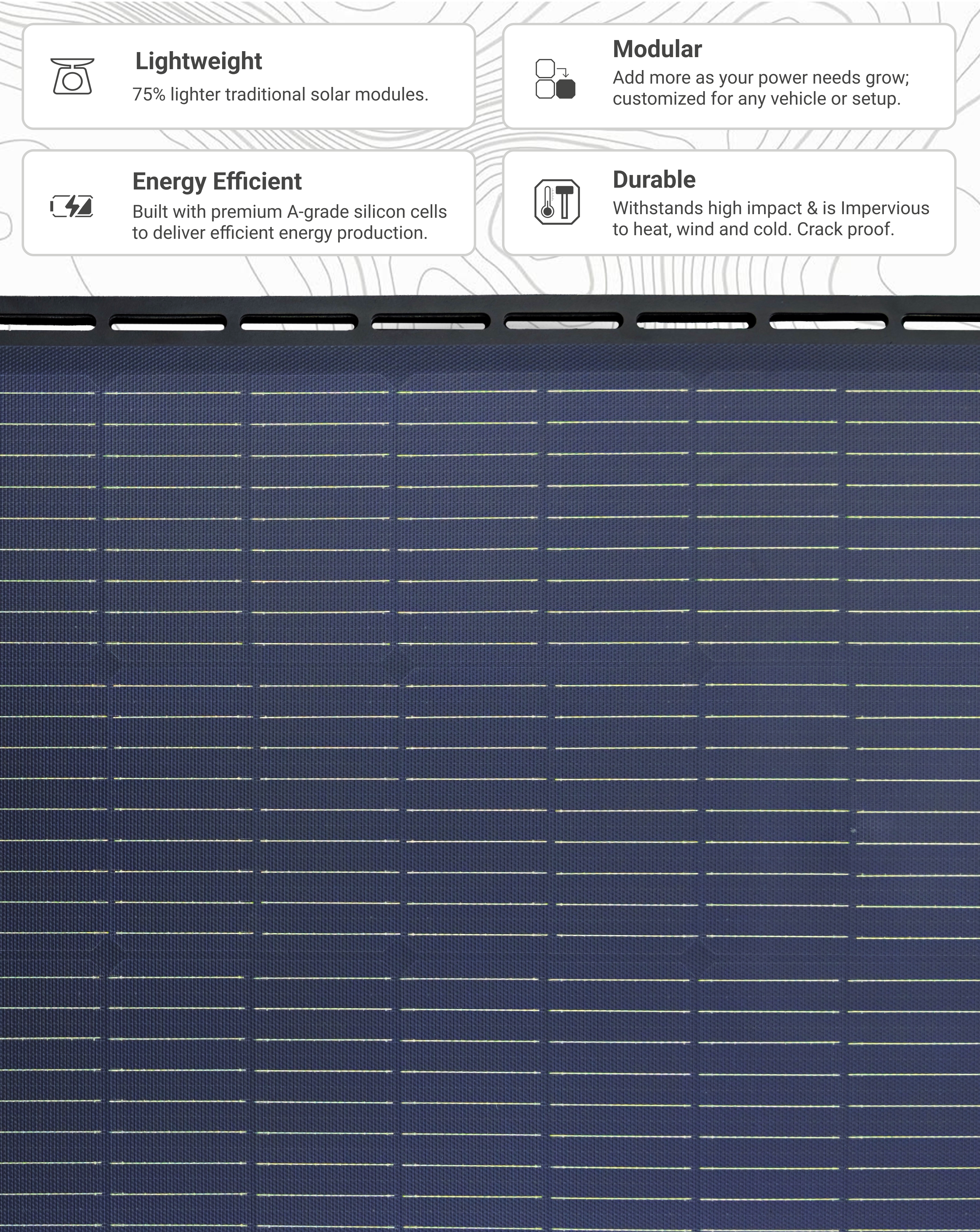 BLOX 100w Rapid Install Solar Panel