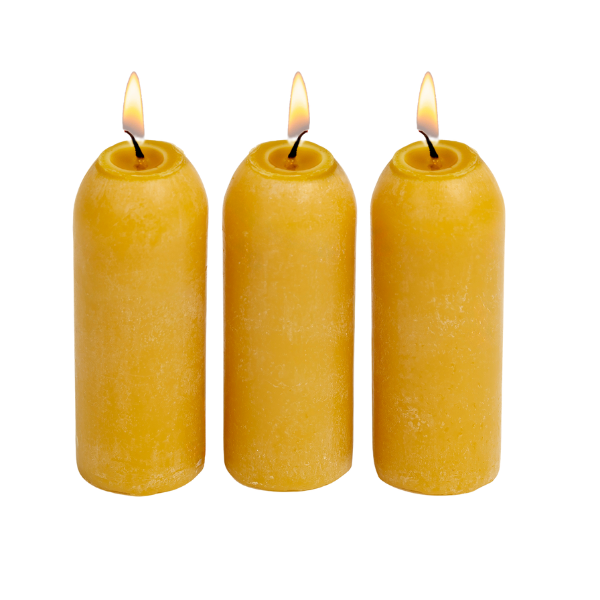 18-Hour Natural Beeswax Candles - 3 pack {Made in USA}