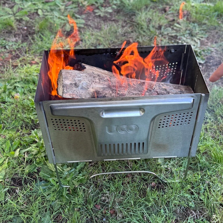 Flatpack Smokeless Firepit and Grill