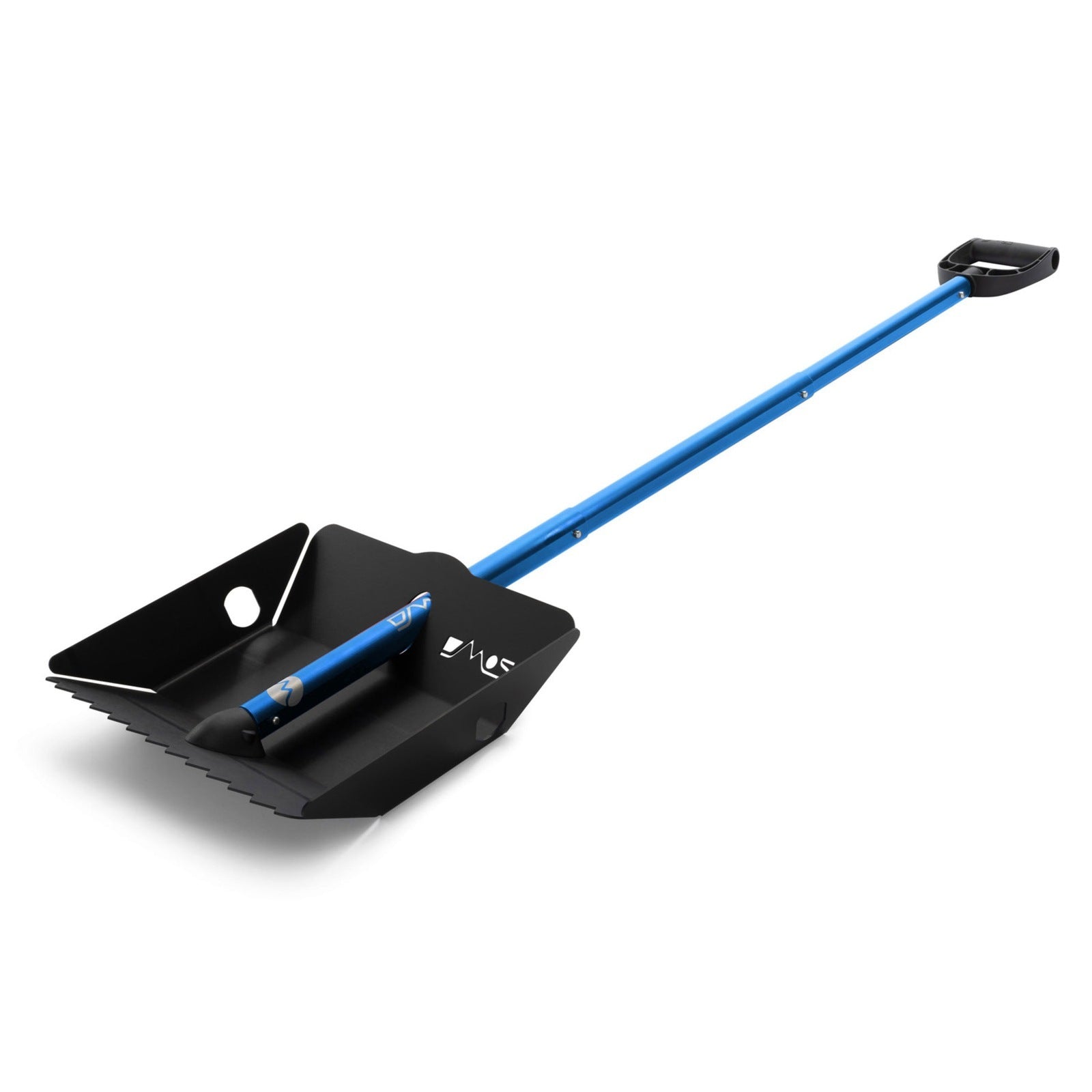 DMOS The Stealth XL Shovel Black with Blue Handle Shovel DMOS Shovels- Overland Kitted