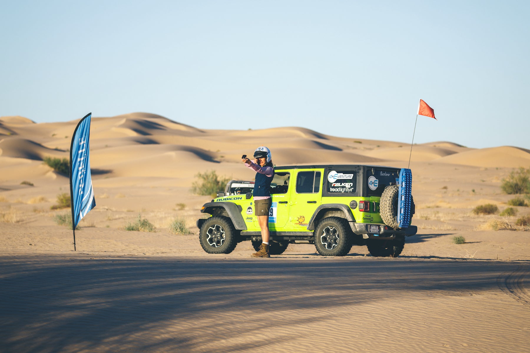 Rebelle Rally Glamis Dunes Nena Barlow Jeep 4xE MAXTRAX Adventure Imports