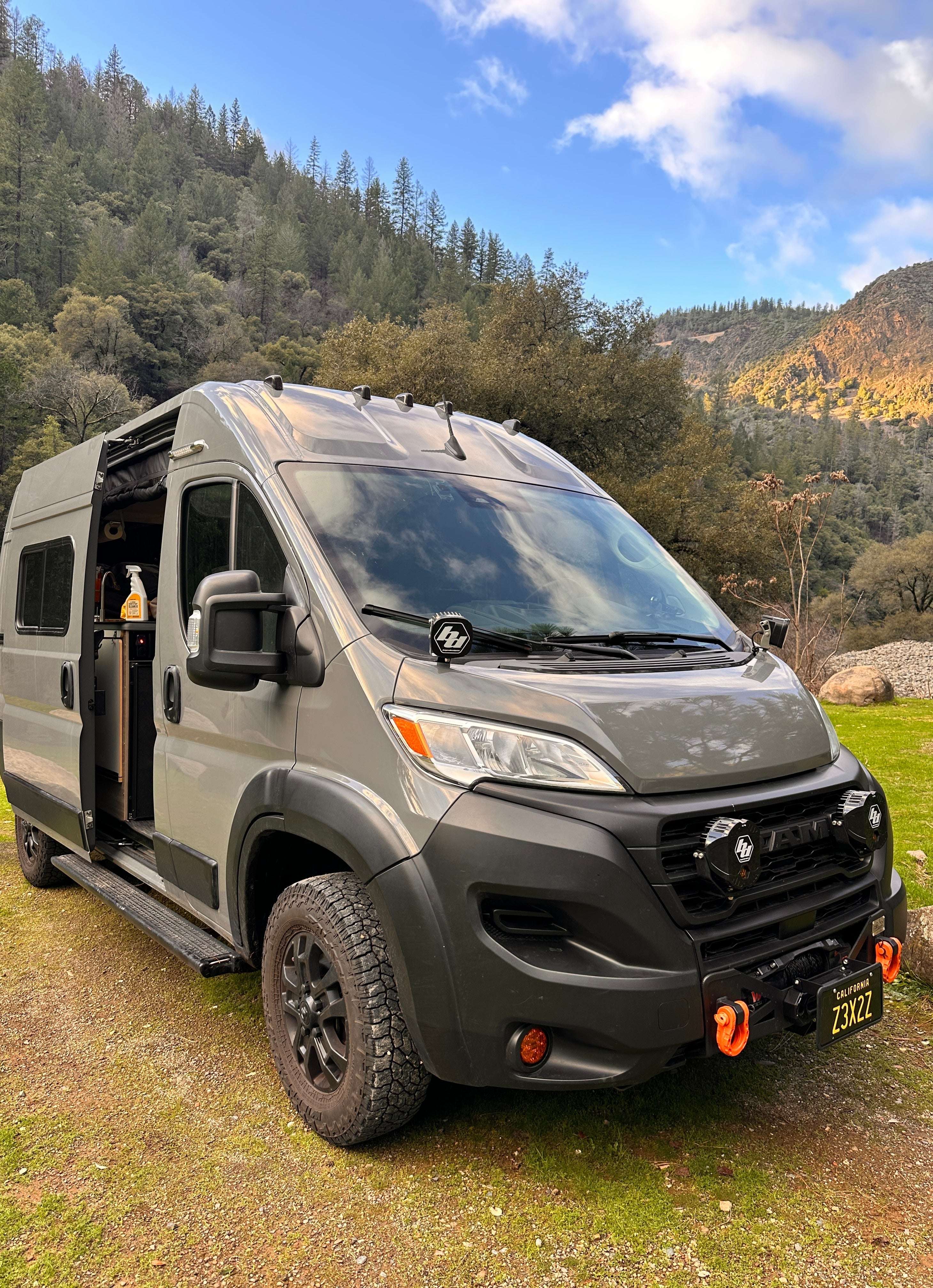 CAtuned Off-Road 2023+ Ram ProMaster Ditch Light Brackets