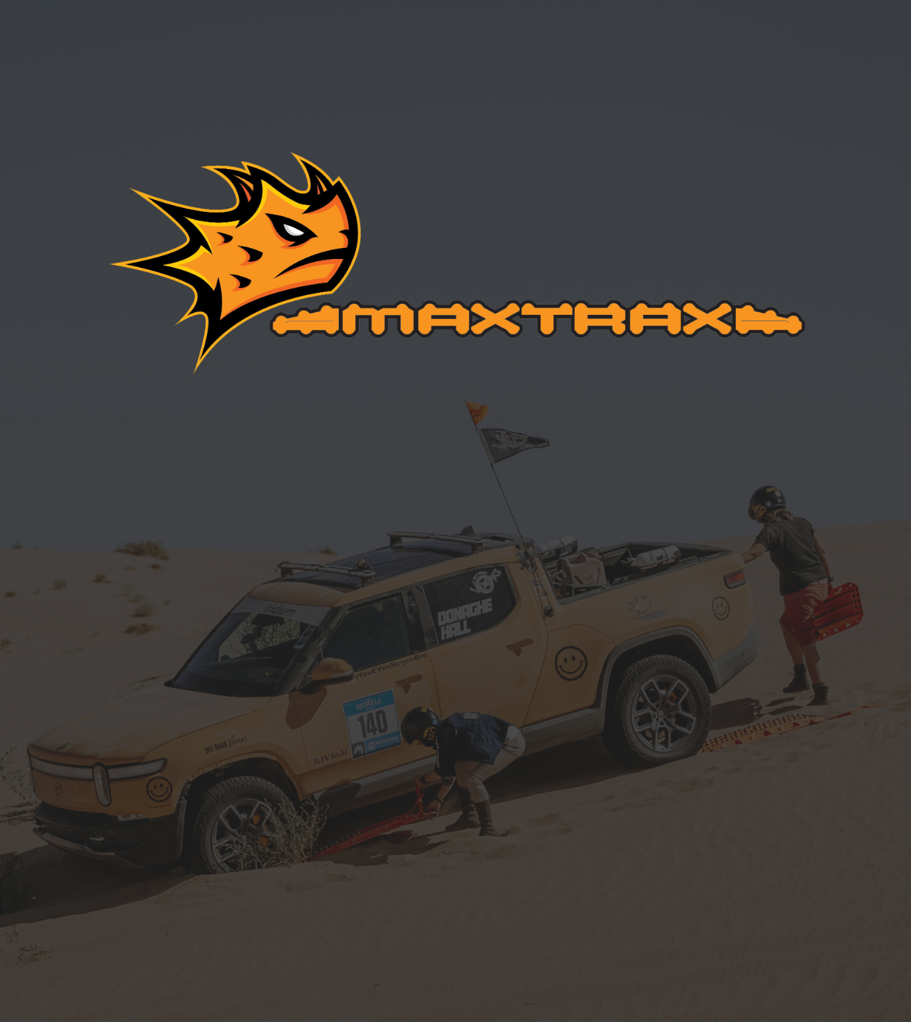 Shop MAXTRAX MKII XTREME Recovery Gear Rivian R1T Rebelle Rally Adventure Imports Glamis