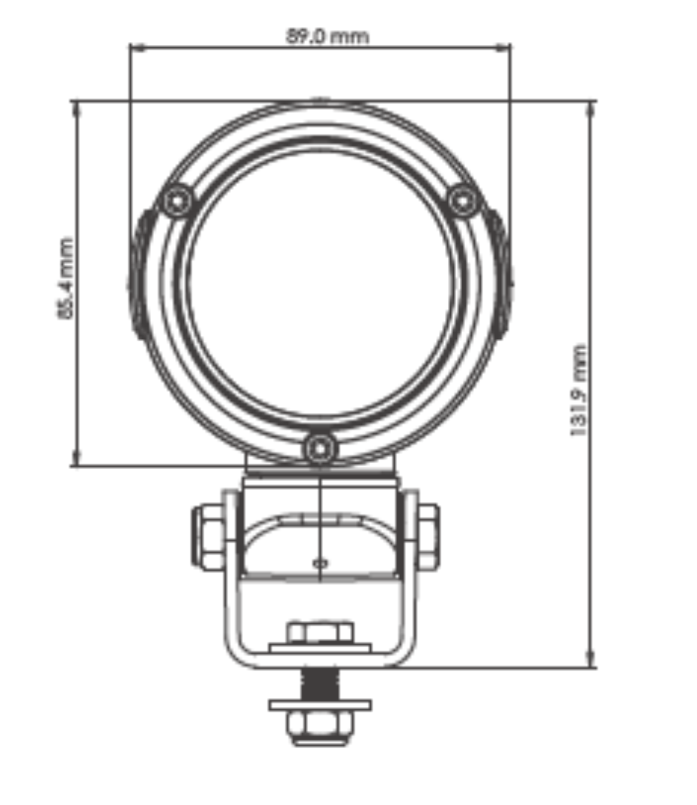 D8 Swivel 1400 eLumen, 12-24V