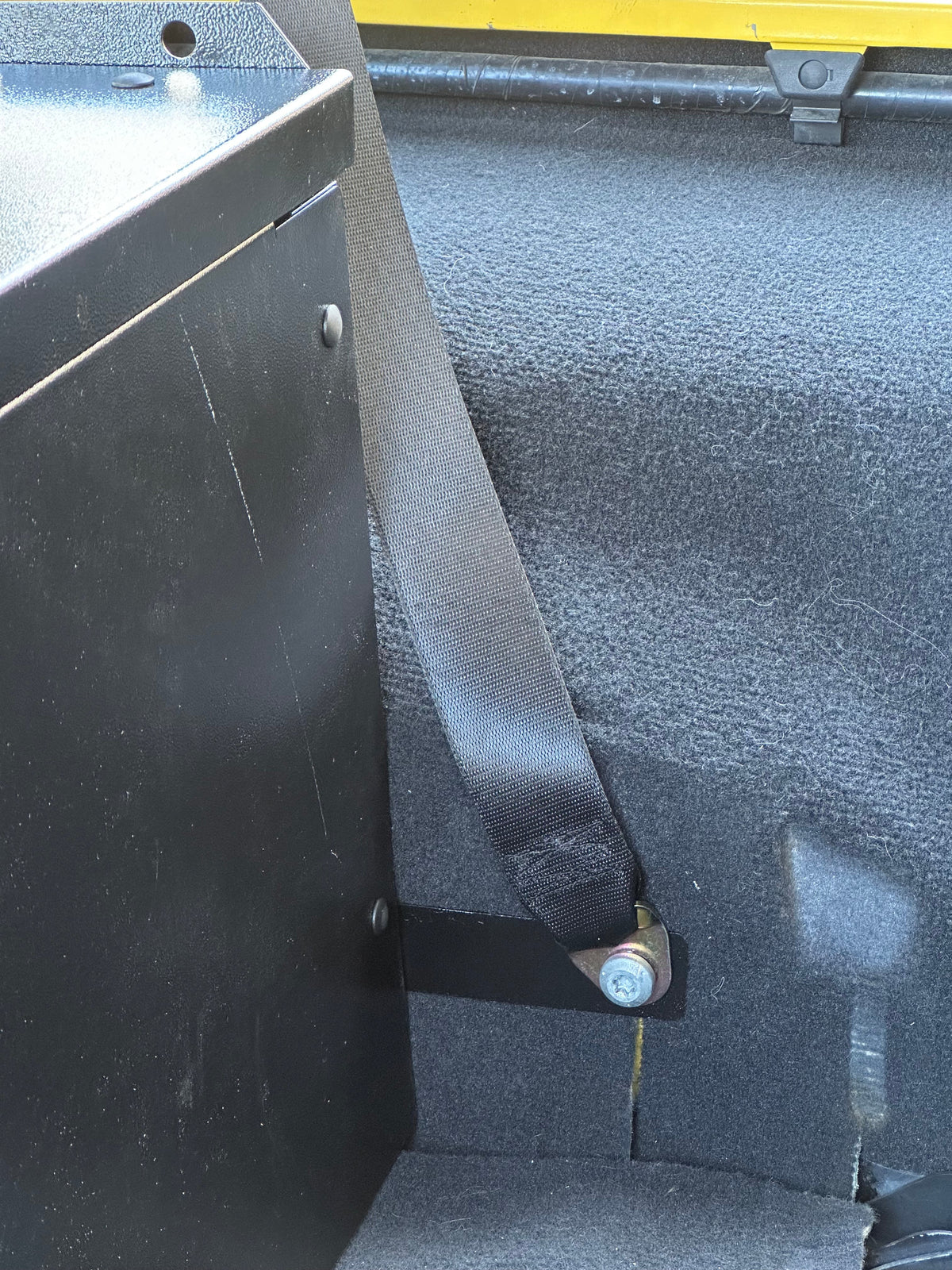 Ridgeback side panel and seat belt anchor, opposite side
