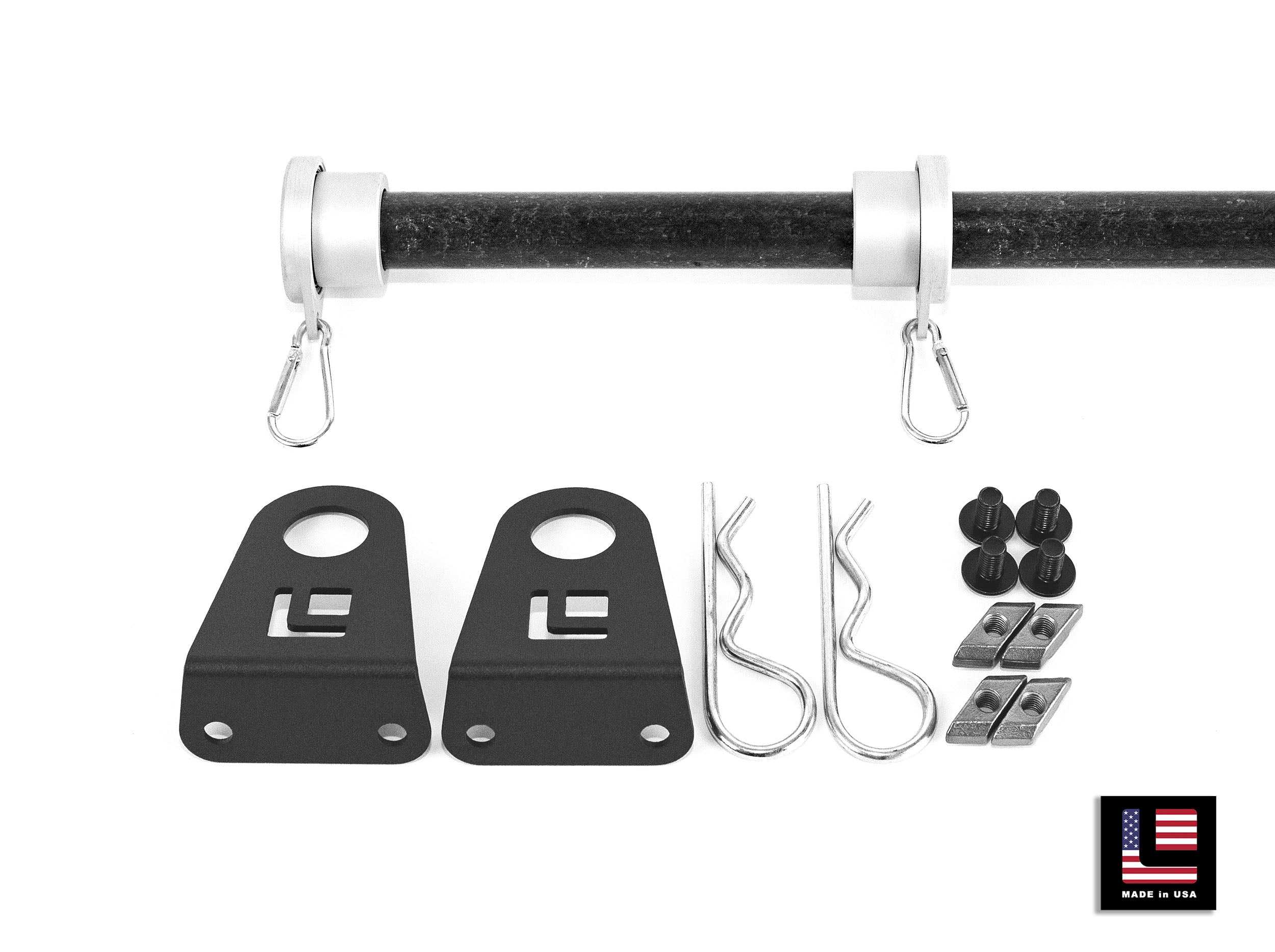 Leitner ACS flagpole on truck bed rack