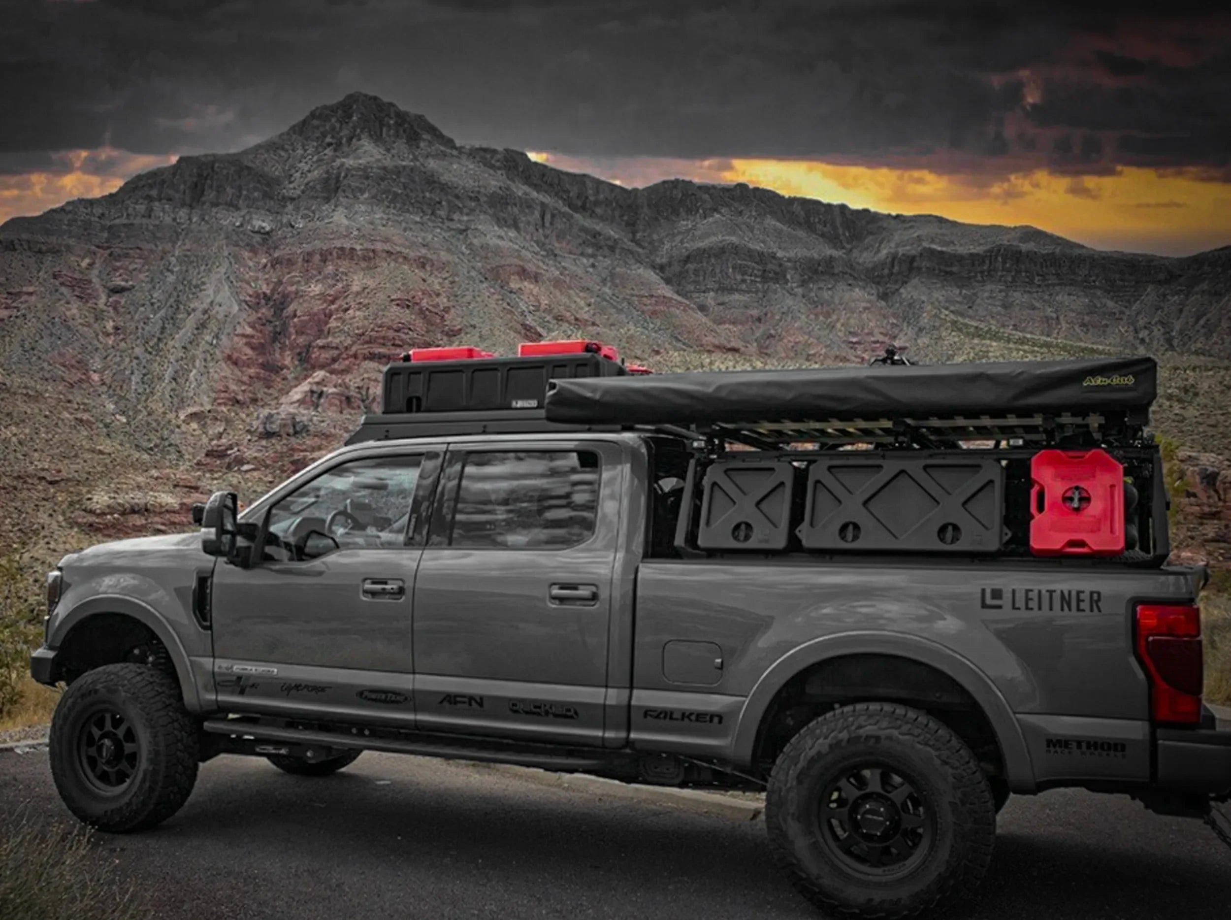 ACS ROOF | Over Cab Platform Rack for FORD Platform Rack Leitner Designs- Overland Kitted