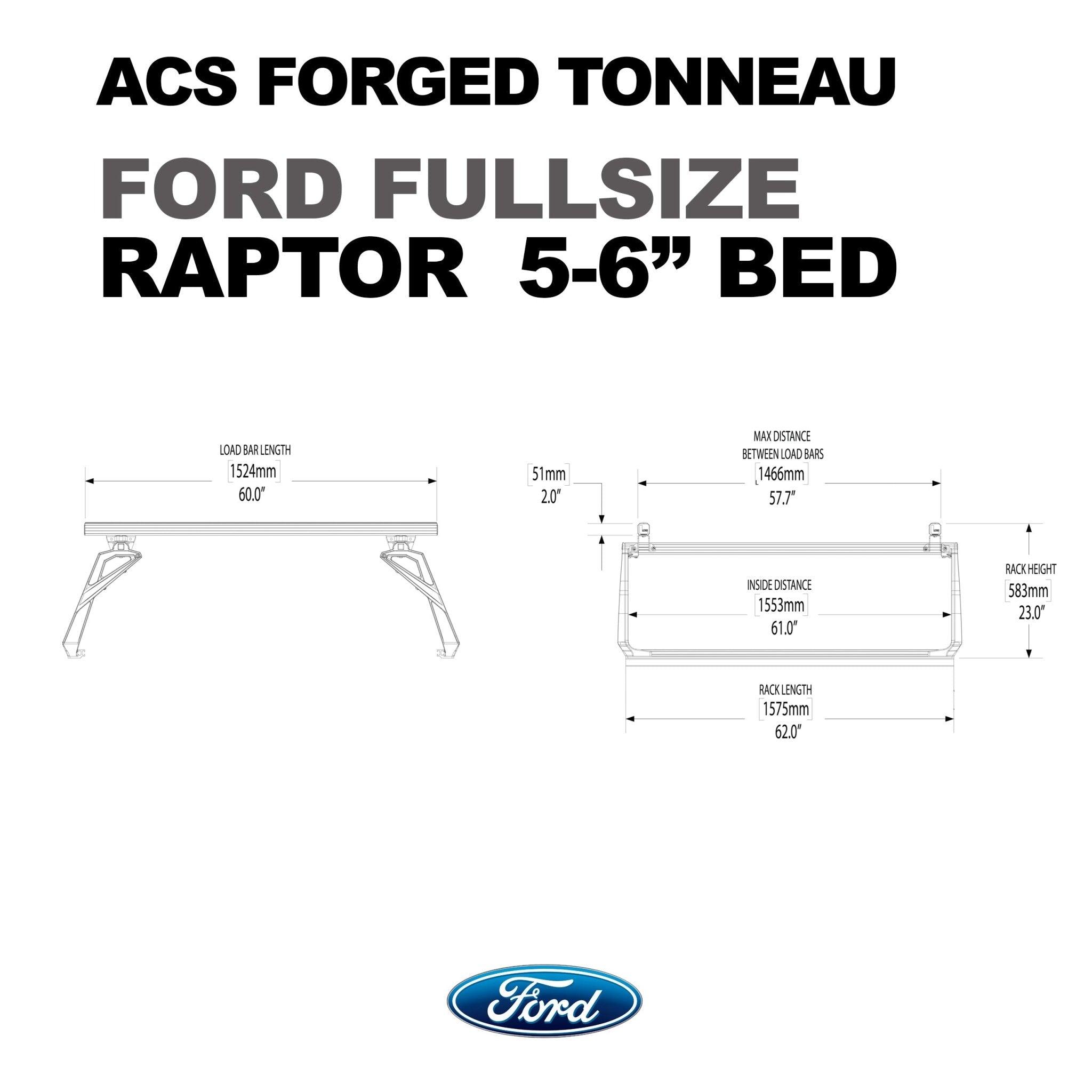 Ford Raptor 5'6" ft. Bed | Ford Raptor ACS FORGED 5'6" ft. Bed - Leitner Designs