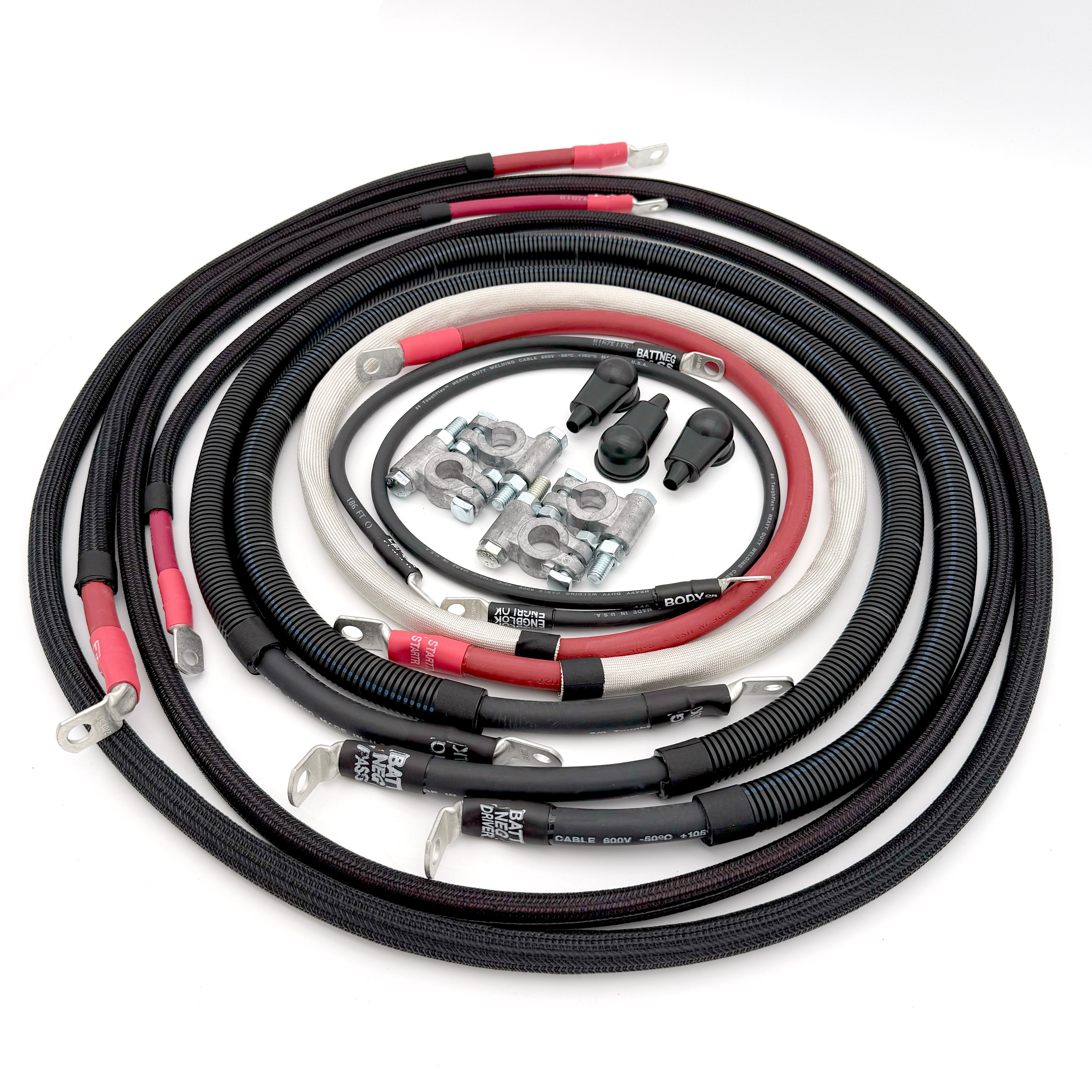 Ford Power Stroke 6.7 Diesel - F250/F350 Battery Cable Kit (2011-2016)