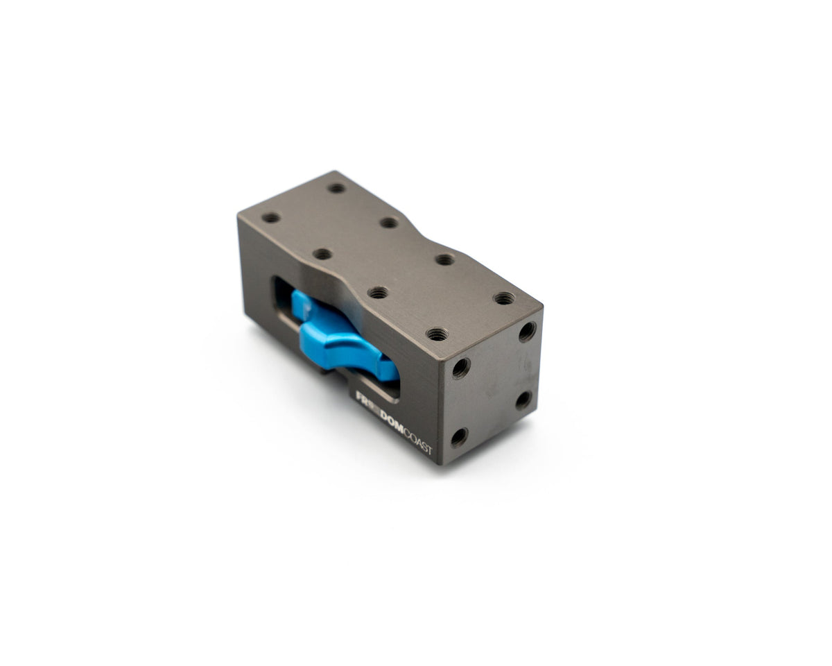 MODmount base rear three-quarter view with threaded face