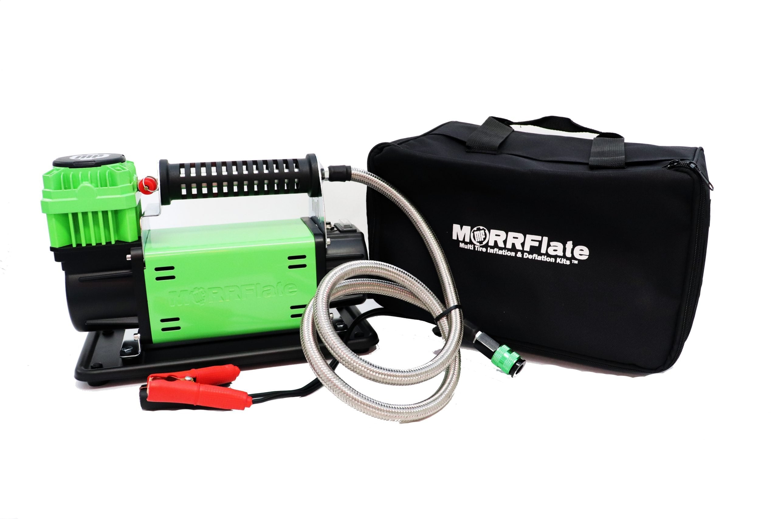 MORRFlate FiveSix 12V off-road air compressor, front view