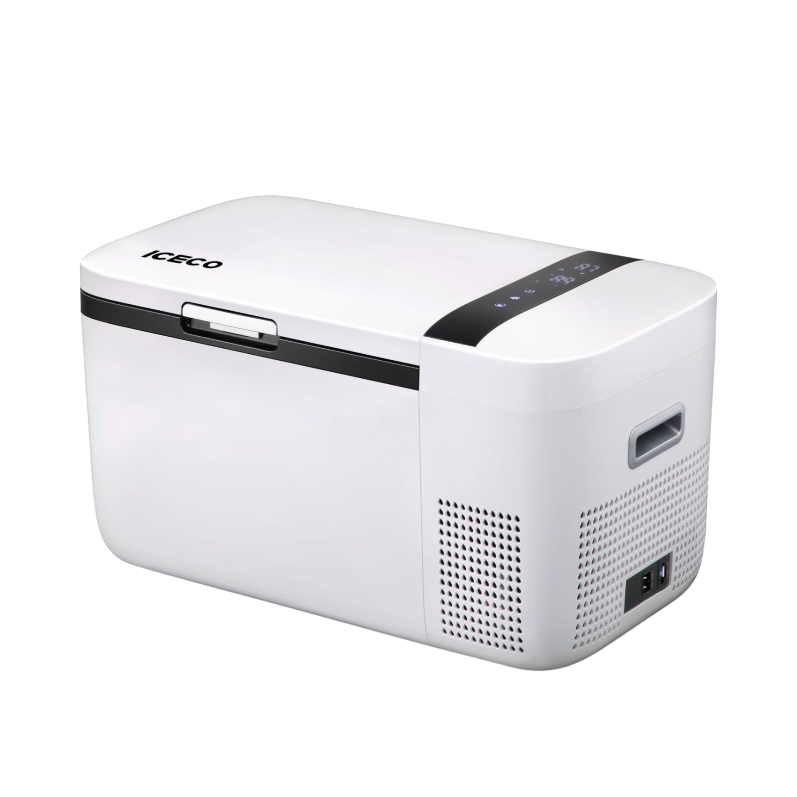 GO20 Dual Zone 12V Portable Freezer - White | ICECO | 20 LT White GO Series ICECO- Overland Kitted