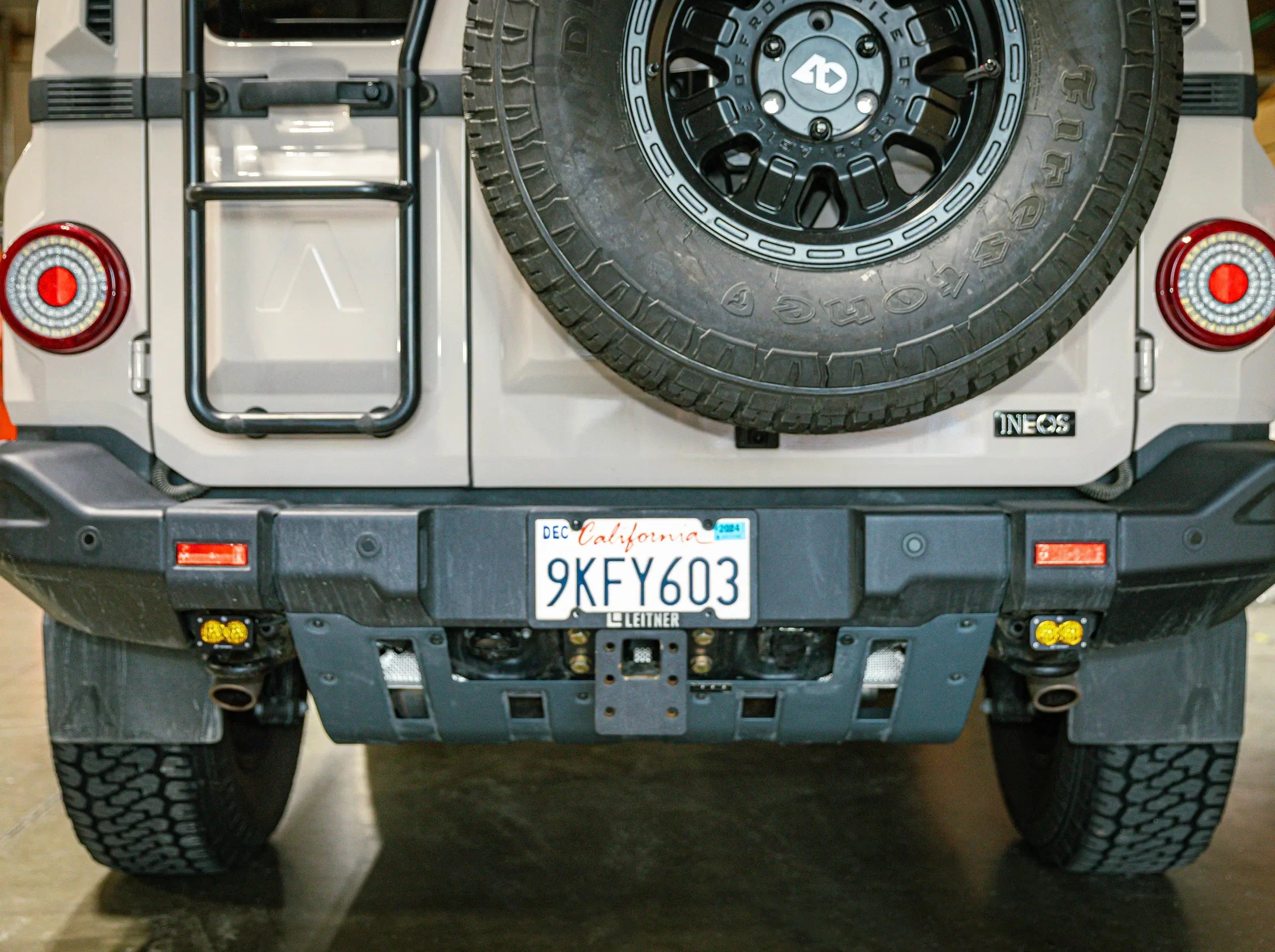 LED CHASE LIGHTS  MOUNTED ON REAR OF GRENADIER 