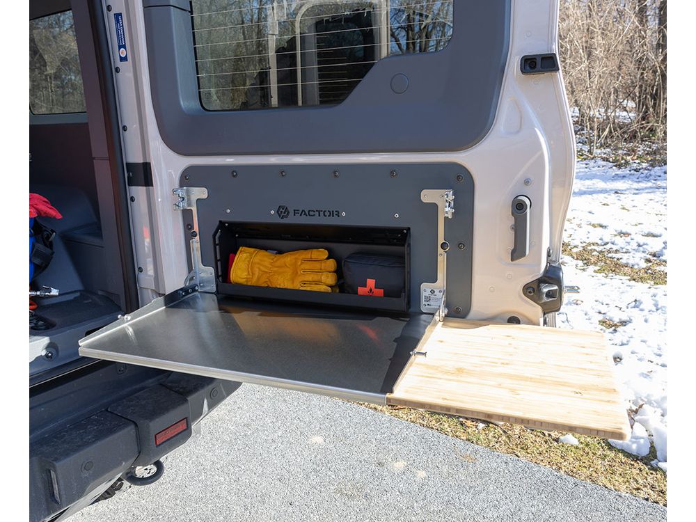 Ineos Grenadier Folding Tailgate Table with Extended Storage Cubby