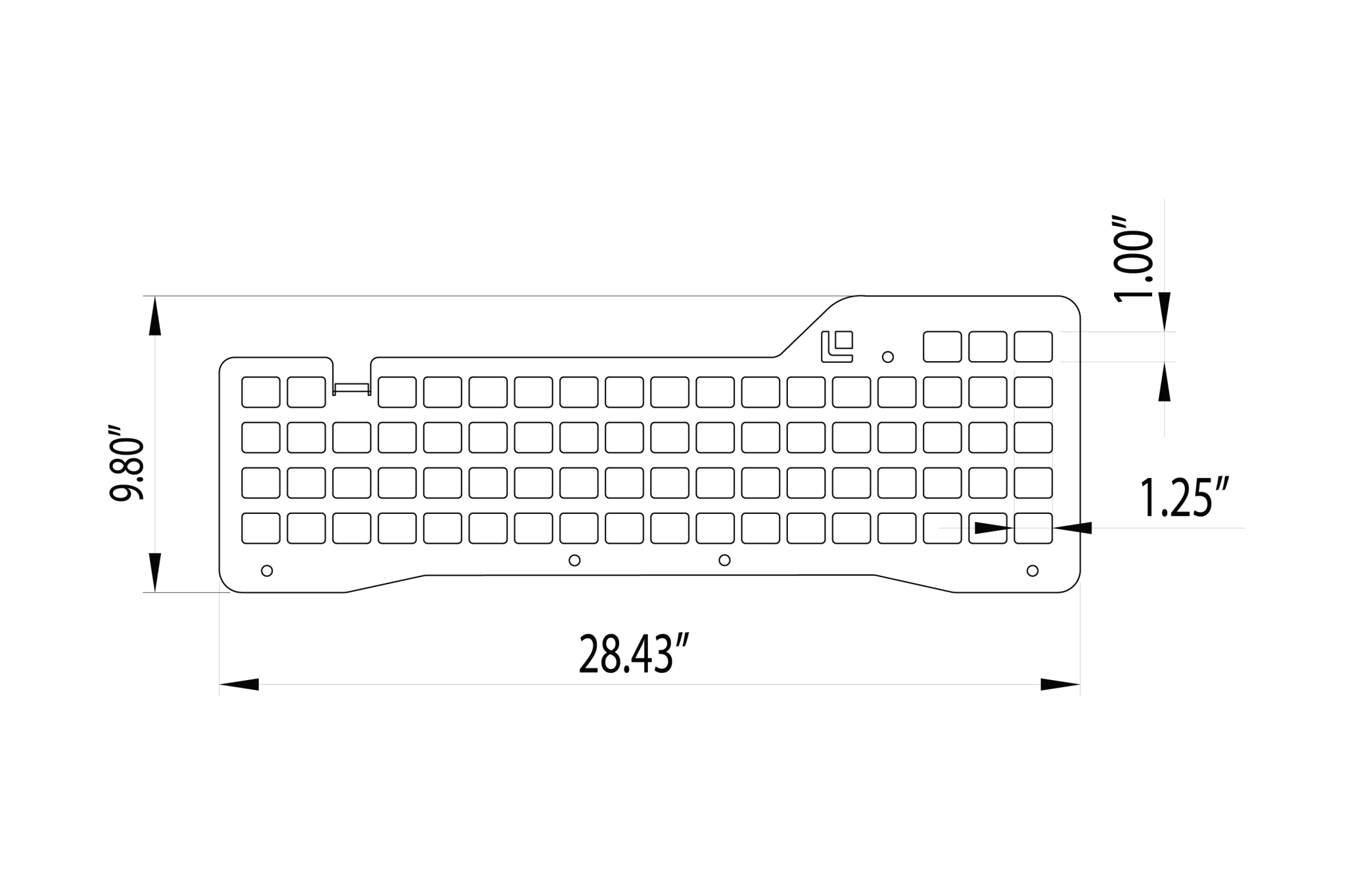 Grenadier rear passenger grid dimensions drawing