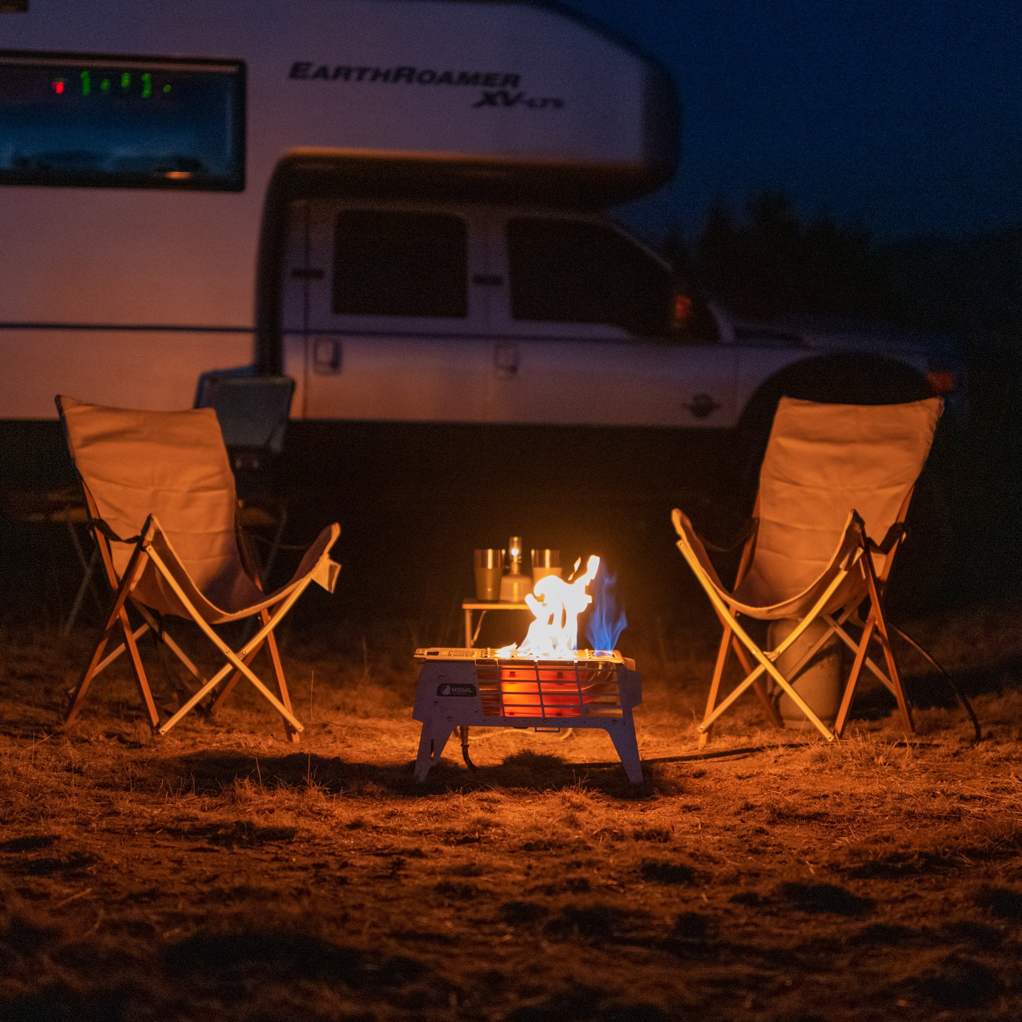 Howl R4 Propane Campfire Howl Campfires- Overland Kitted