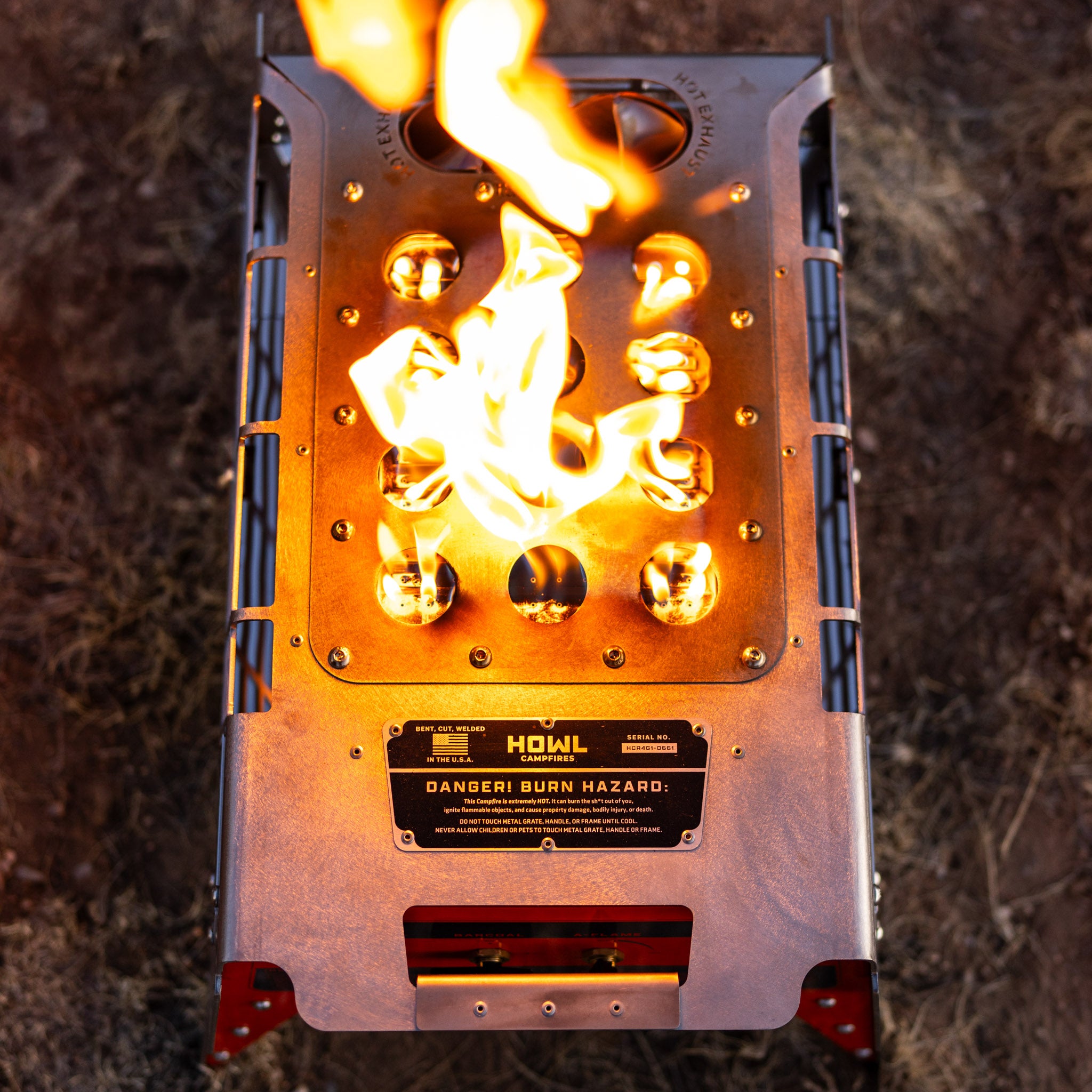 Howl R4 Propane Campfire Howl Campfires- Overland Kitted