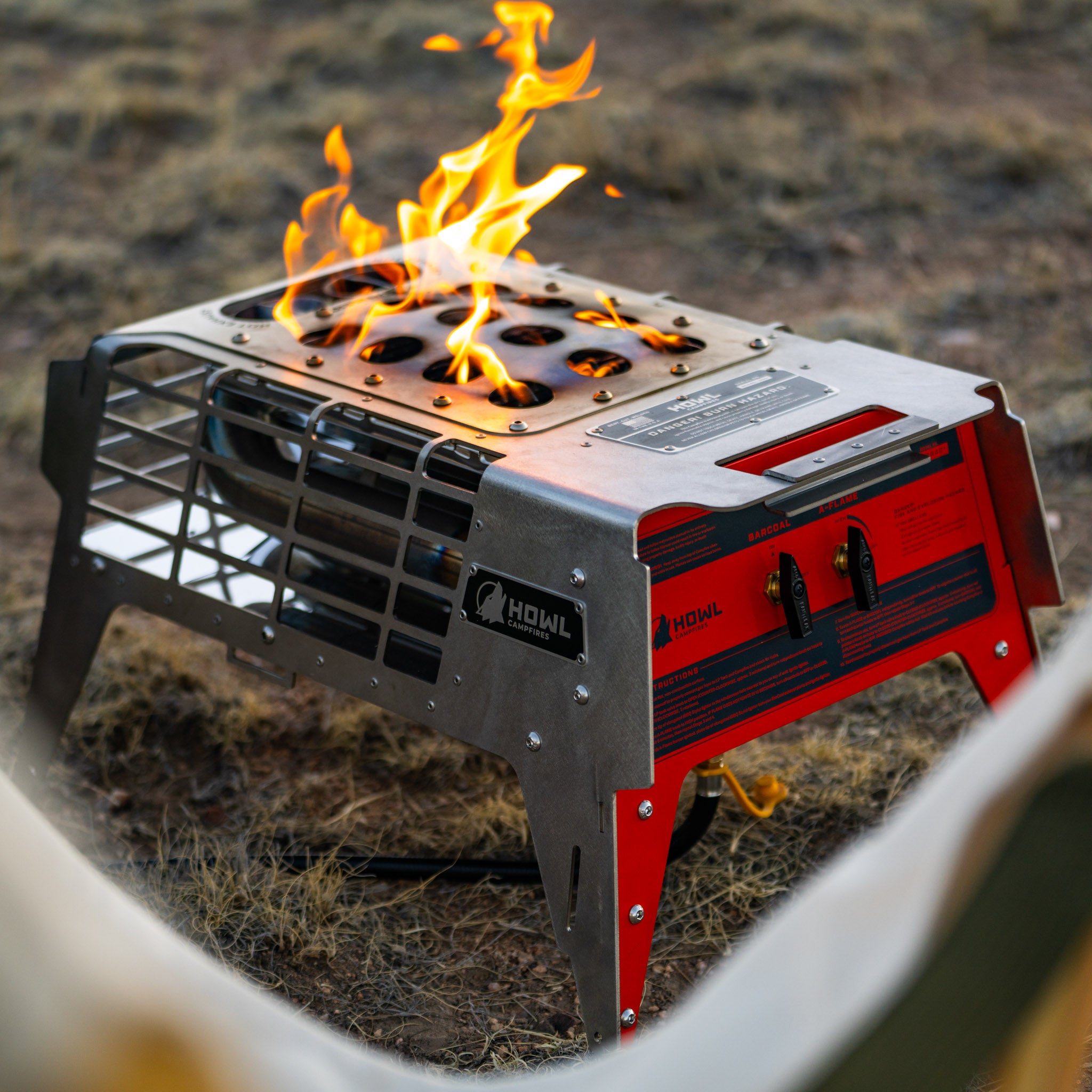 Howl R4 Propane Campfire Howl Campfires- Overland Kitted