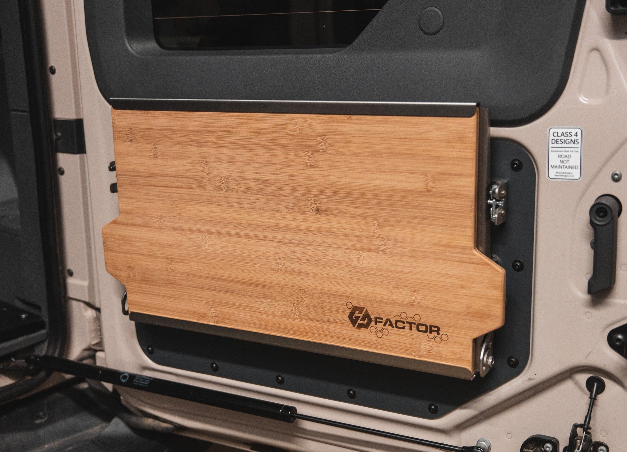 Ineos Grenadier V2 Folding Tailgate Table - Flat Backer