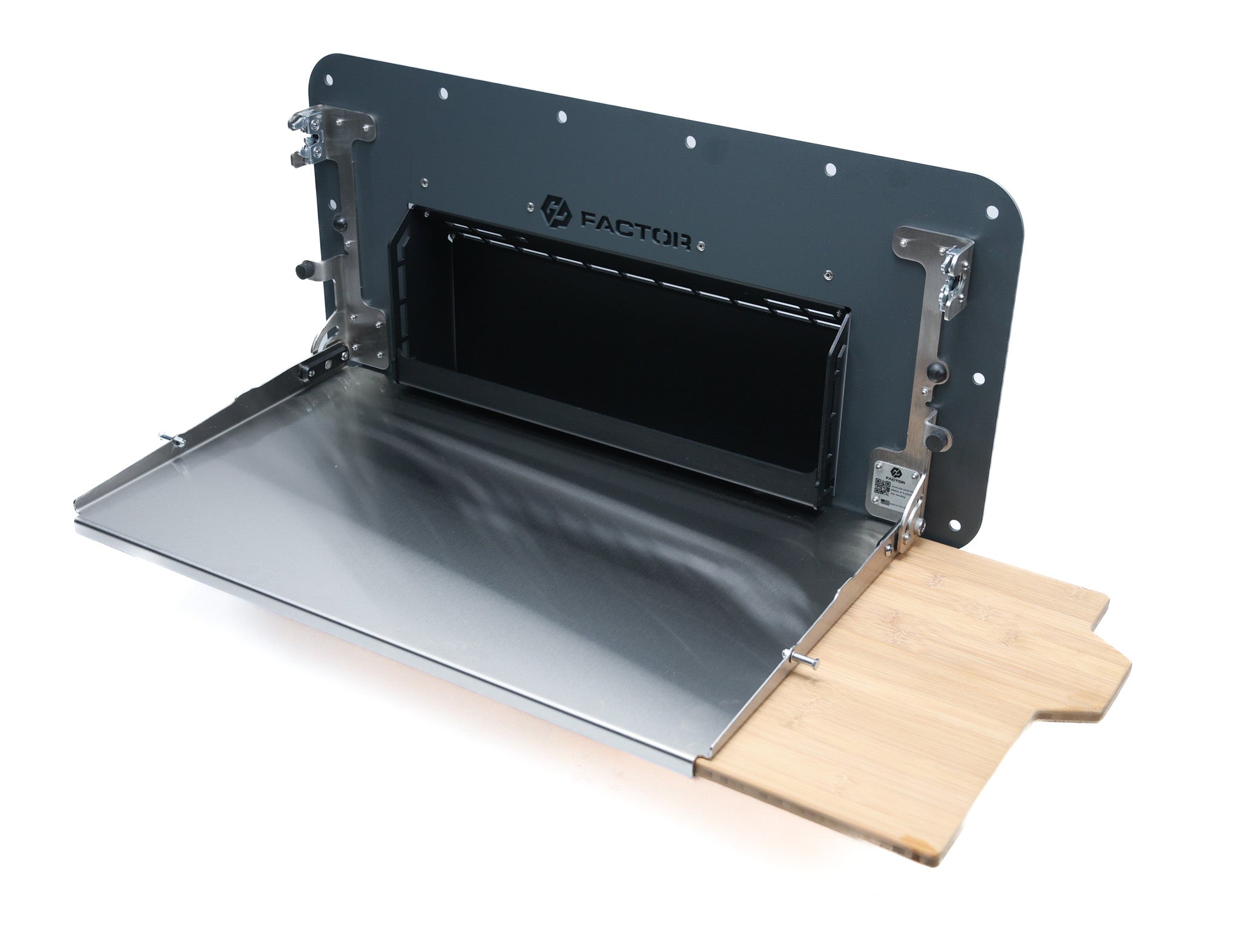 Ineos Grenadier V2 Folding Tailgate Table with Extended Storage Cubby