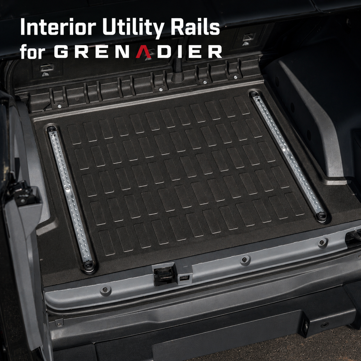 Interior Utility Rails for INEOS Grenadier