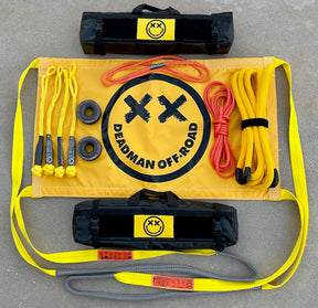 The Recovery Nerd Recovery Nerd Kit - 7/8" x 20' Stretchy Band - $1143.93 Recovery Gear Deadman Off-Road- Adventure Imports
