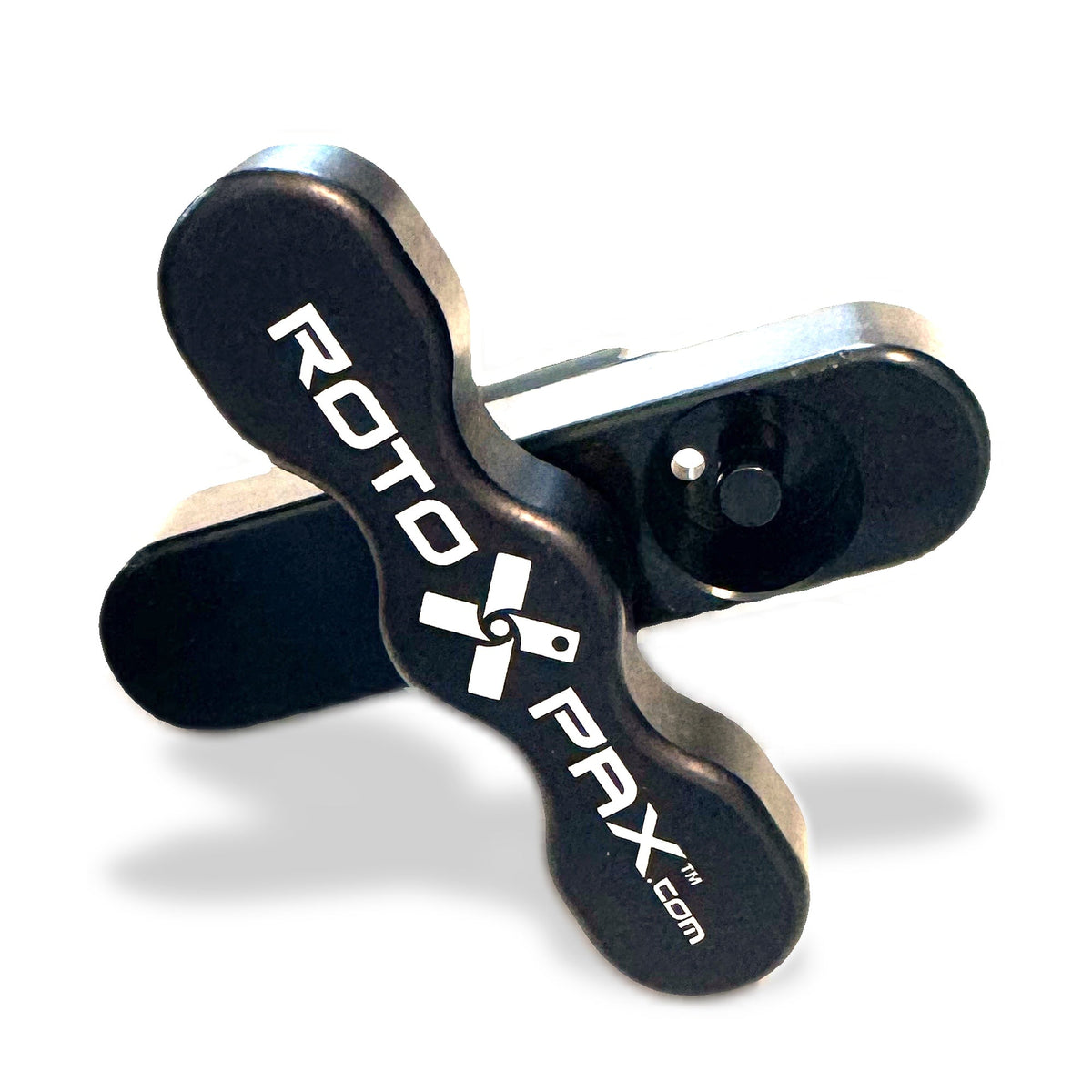 RotopaX GEN 2 LOX-T-Handle threaded into a pack mount base, alternate angle showing the lock mechanism