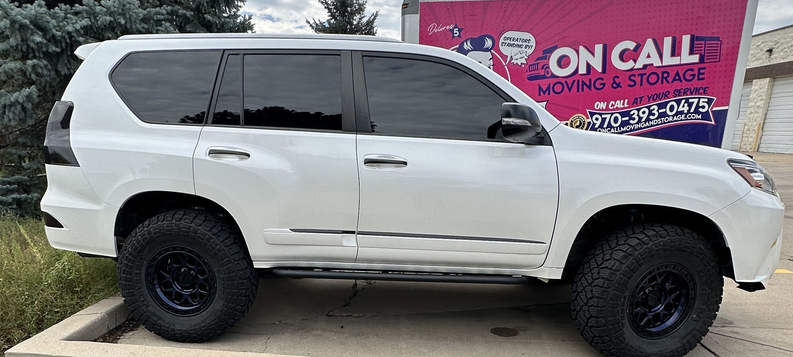 2010-2023 Lexus GX460 Angled Sliders With Top Plate