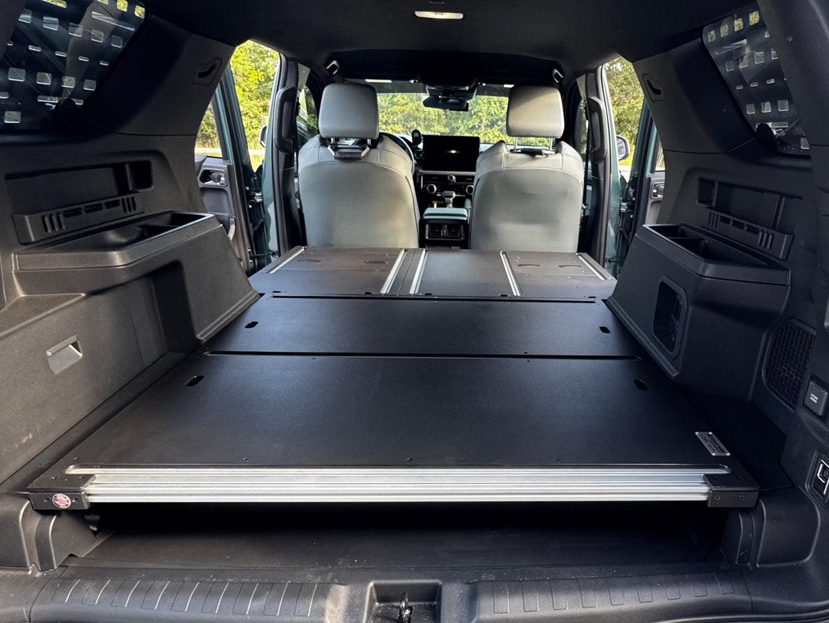 CargoKits Base Plate System in a 4Runner Hybrid, real install photo from a rear angle