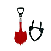 Krazy Beaver Mini Shovel  with guard(Textured Red Head / Black Handle # 45642)  Recovery Gear, Camping gear, Shovel, Camping Krazy Beaver Tools- Adventure Imports