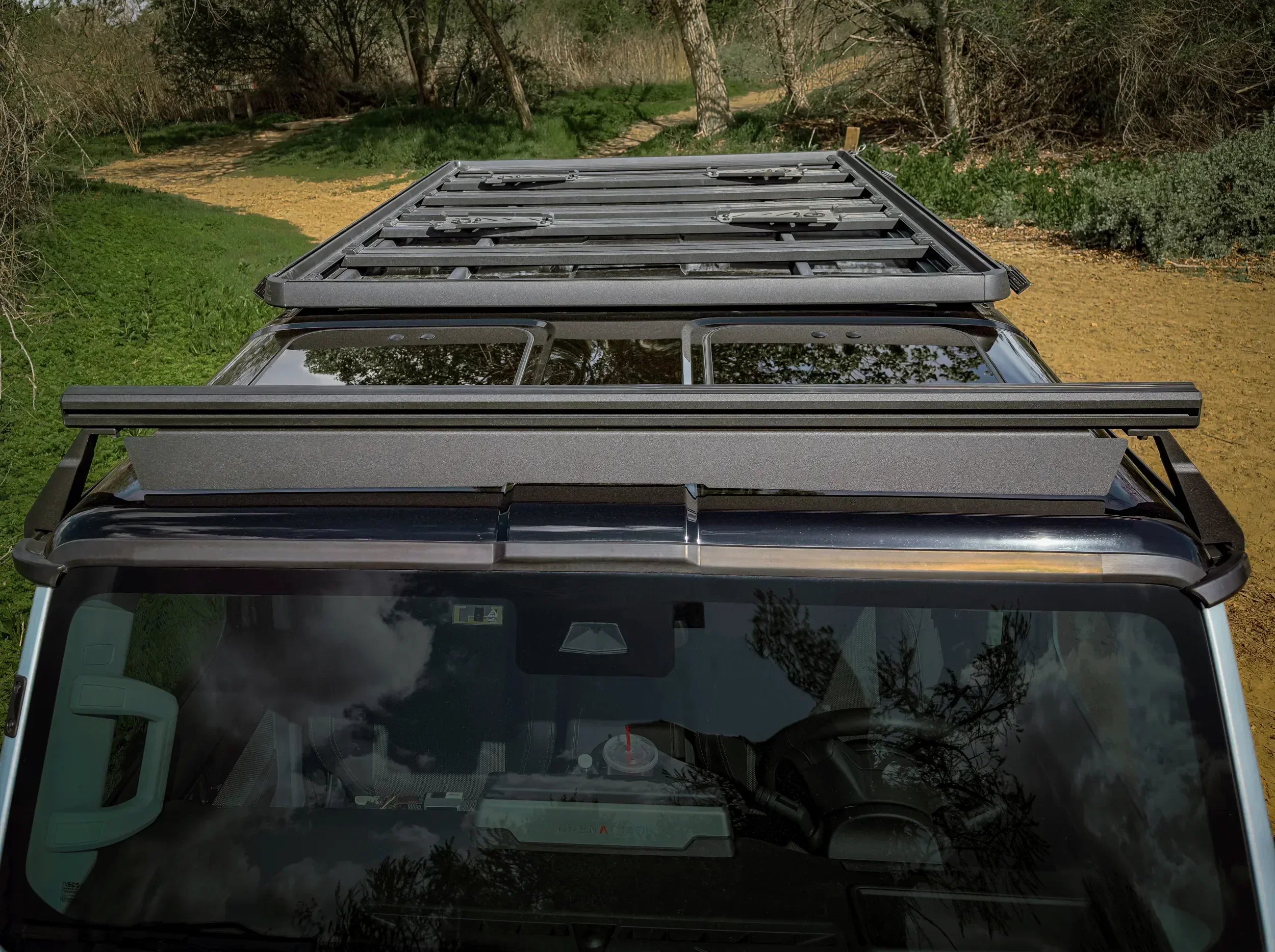 Grenadier front load bar installed view 2