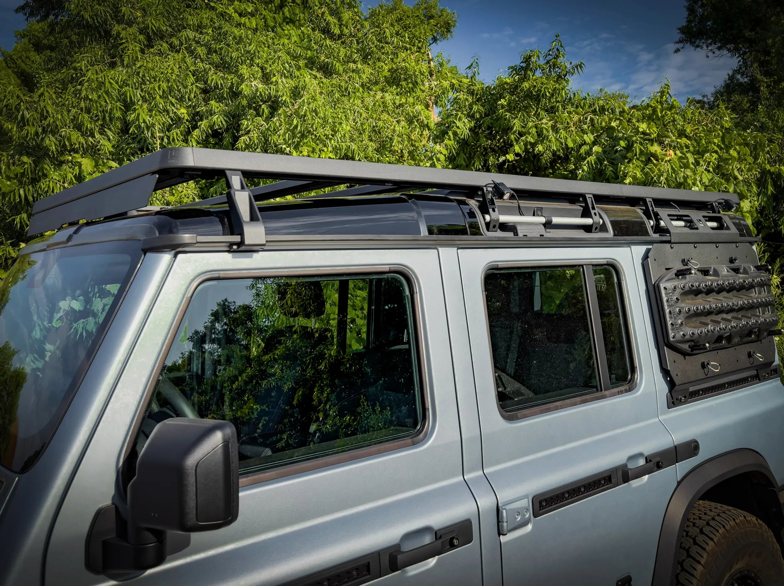 SIDE VIEW OF ACS ROOF FULL LENGTH MOUNTED ON INEOS GRENADIER