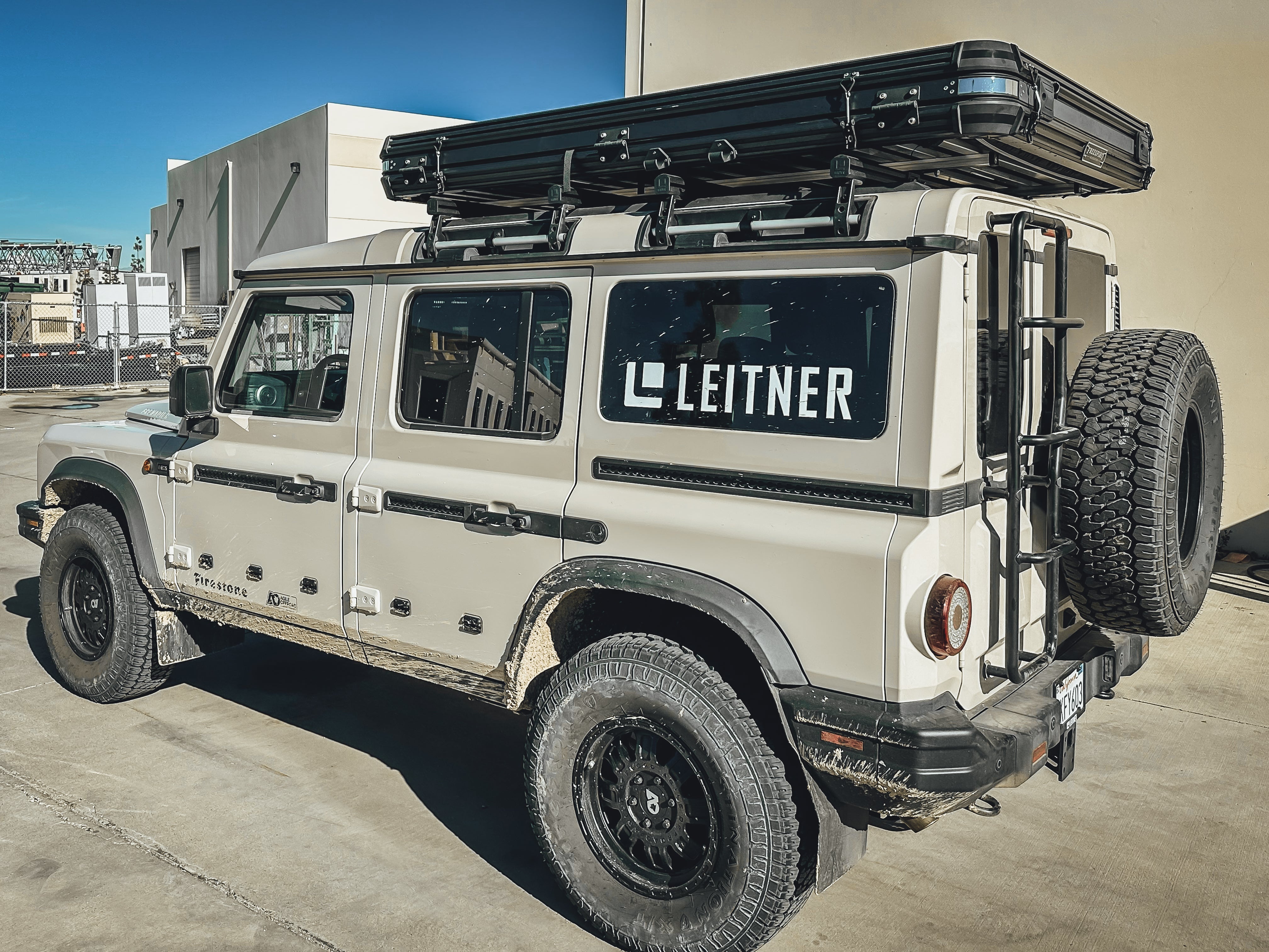 Grenadier RTT brackets installed with rooftop tent