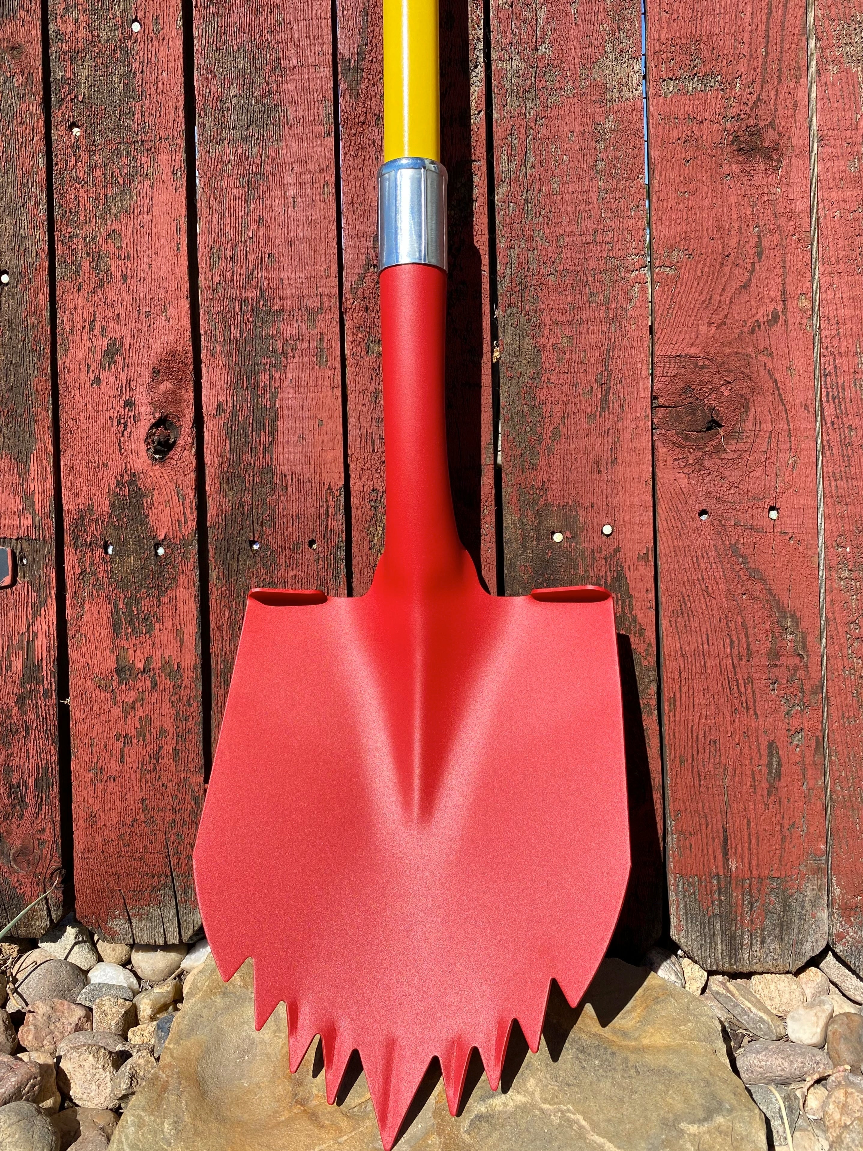 Krazy Beaver Shovel (Textured Red Head / Yellow Handle 45637)  Recovery Gear, Camping gear, Shovel, Camping Krazy Beaver Tools- Overland Kitted