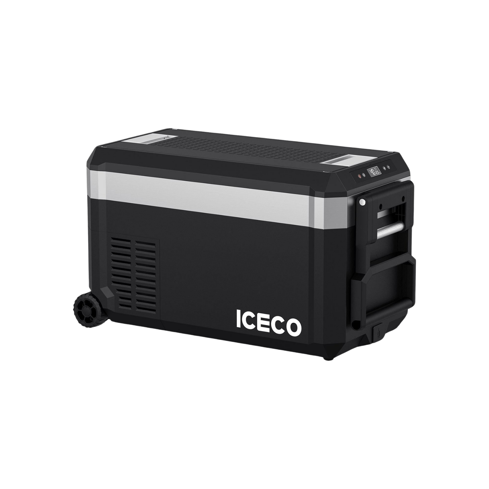 JP30 Pro Single Zone Wheeled Portable Freezer With Cover | ICECO | 30 LT Silver JP Pro Series ICECO- Overland Kitted