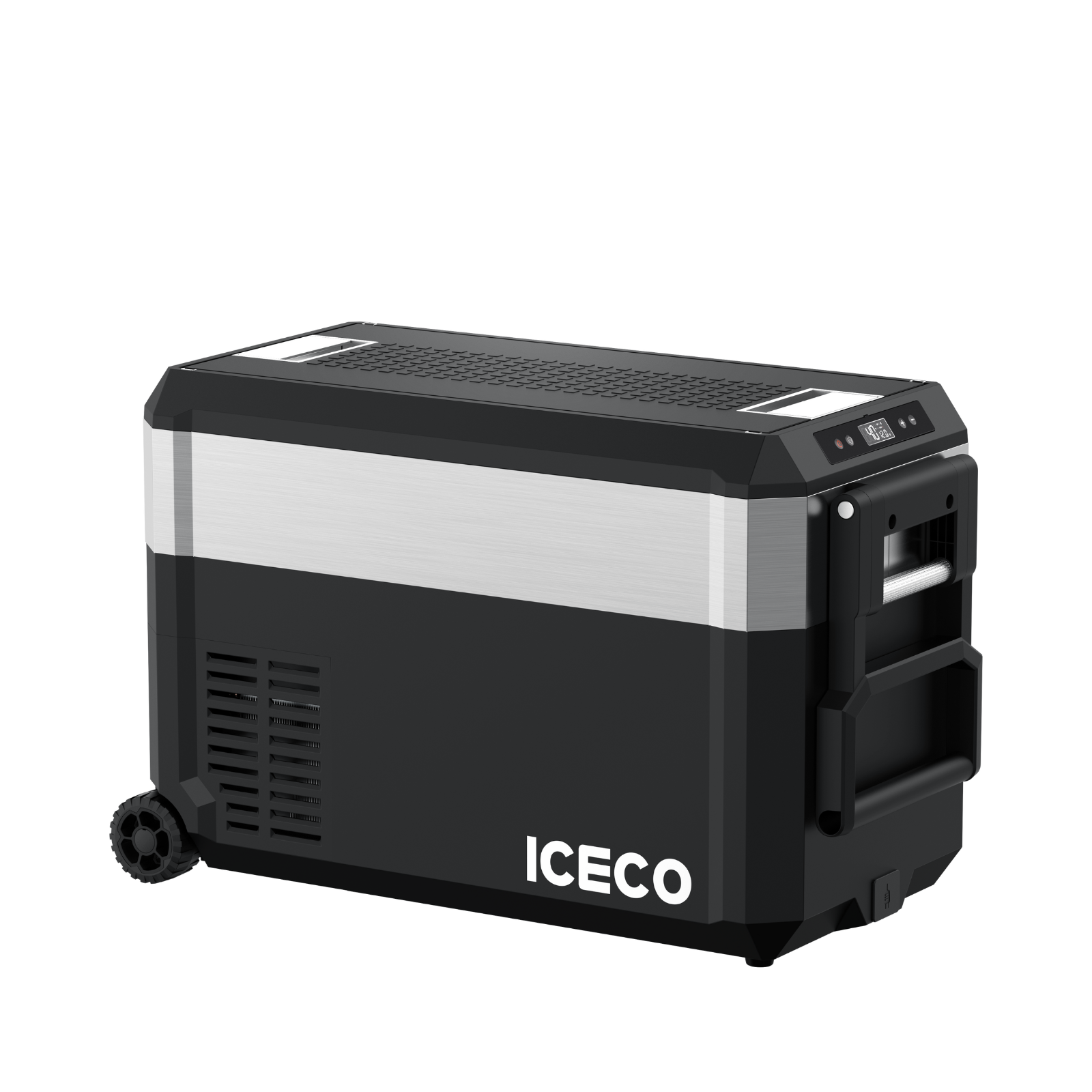 JP40 Pro Dual Zone Wheeled Portable Freezer | ICECO | 40 LT Silver JP Pro Series ICECO- Overland Kitted