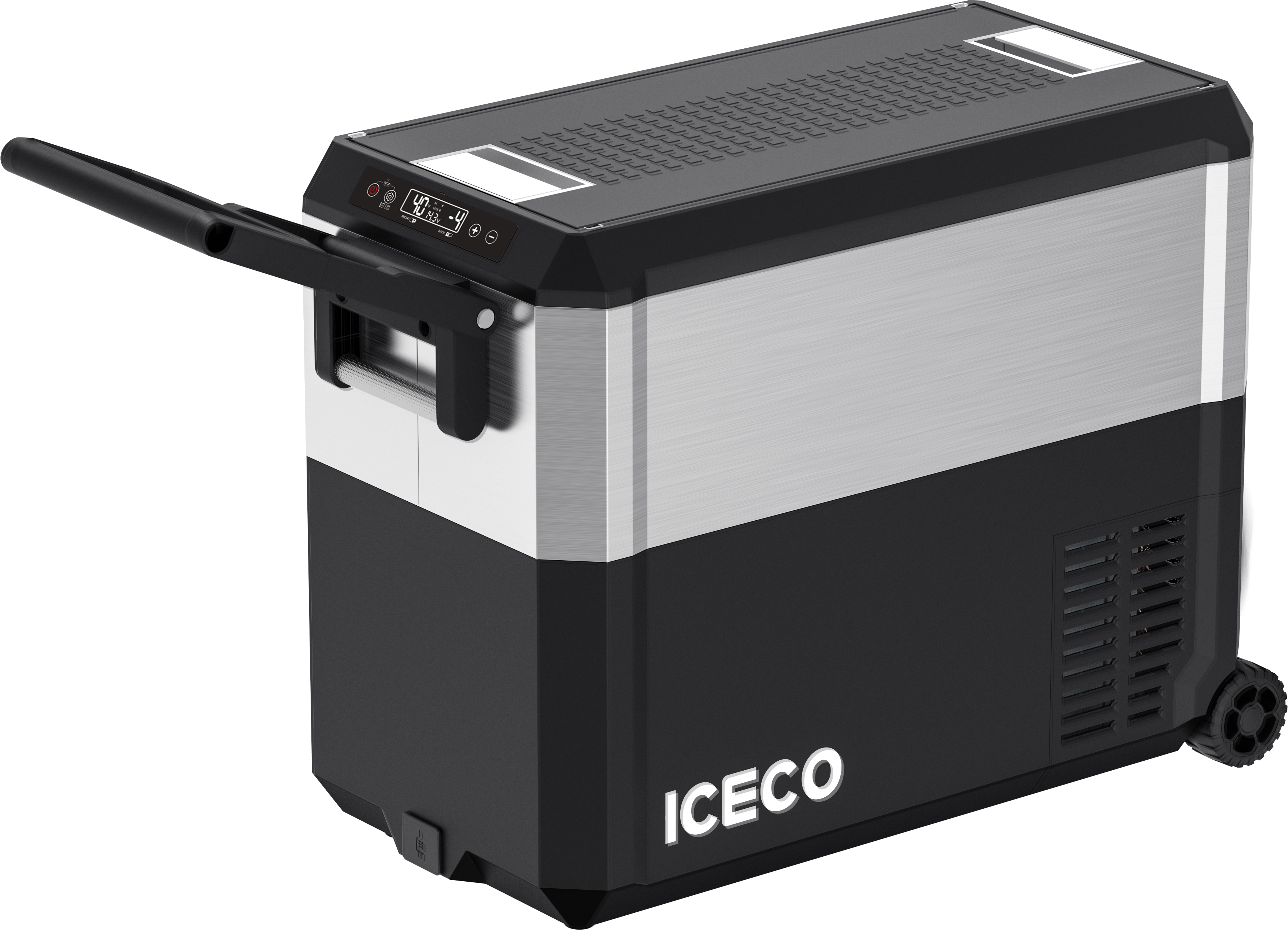 JP50 Pro Dual Zone Wheeled Car Fridge With Cover | ICECO | 50 LT JP Pro Series ICECO- Overland Kitted