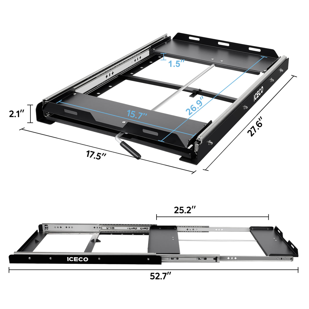 JPPro/VL45/APL35/VL35Pro/VL45Pro Fridge Slide Mount | ICECO Accessories ICECO- Overland Kitted